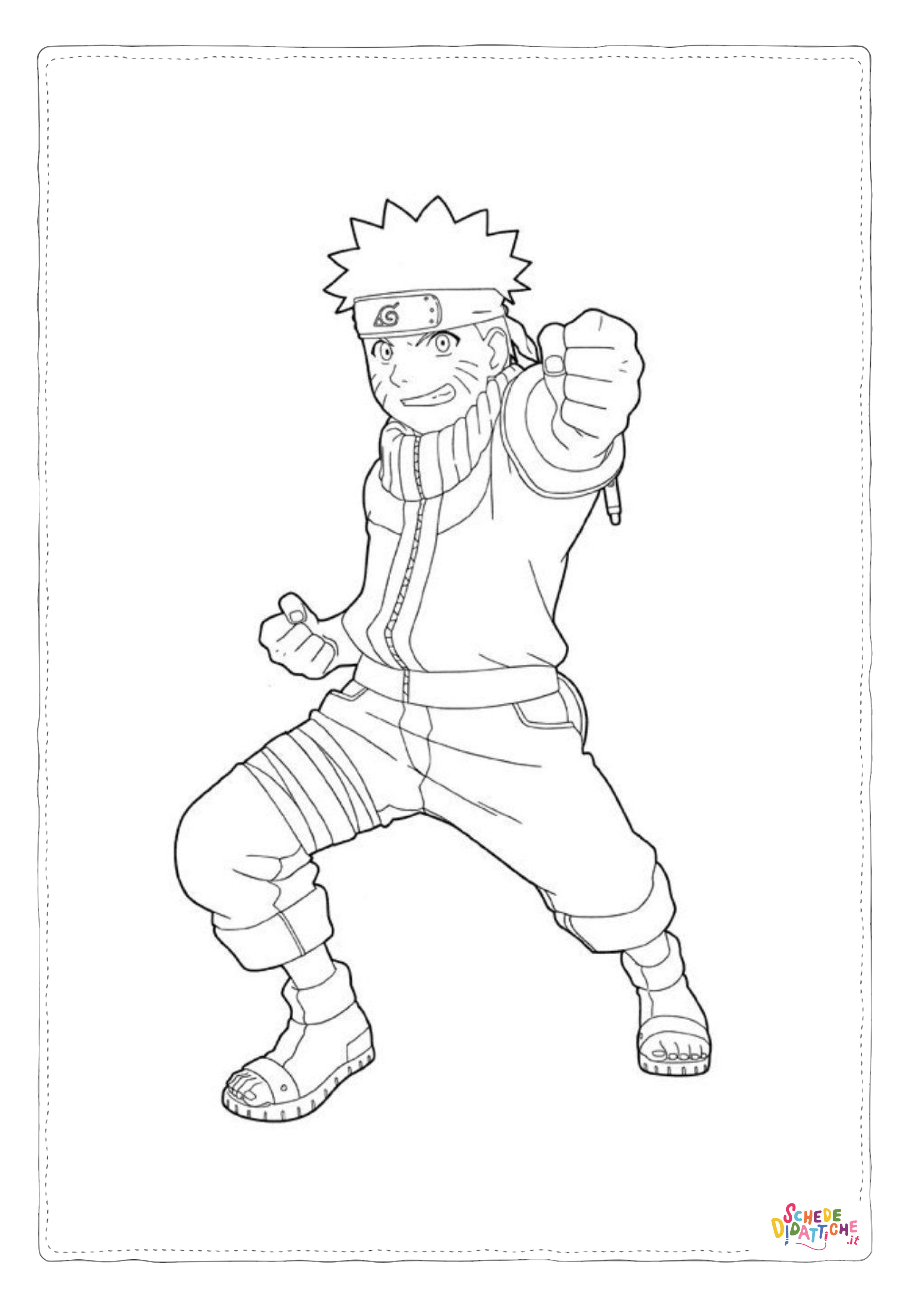 Disegno di Naruto da stampare e colorare 48