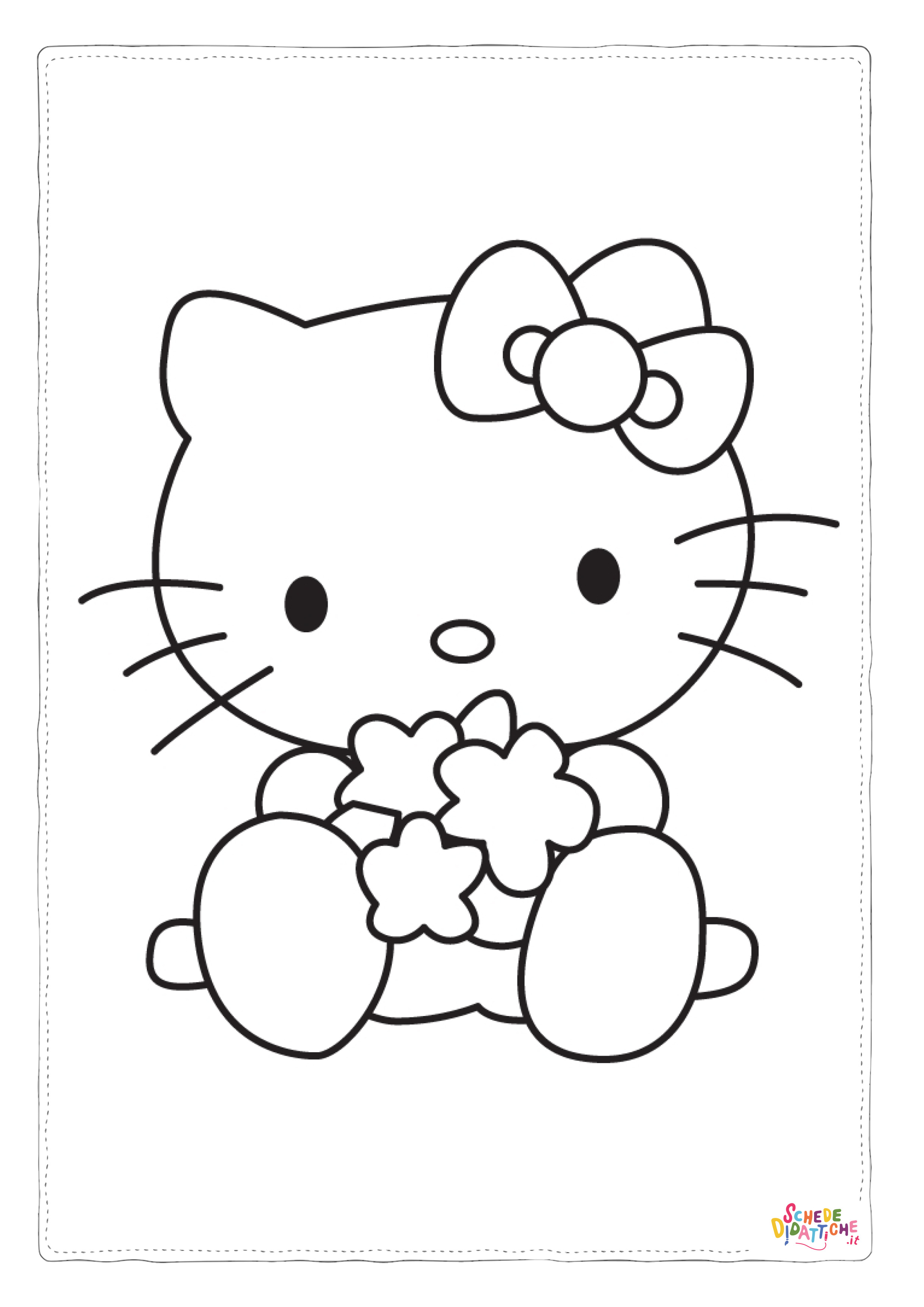 Disegno "Disegno di Hello Kitty da stampare e colorare 28" Disegno di Hello Kitty da stampare e colorare 28