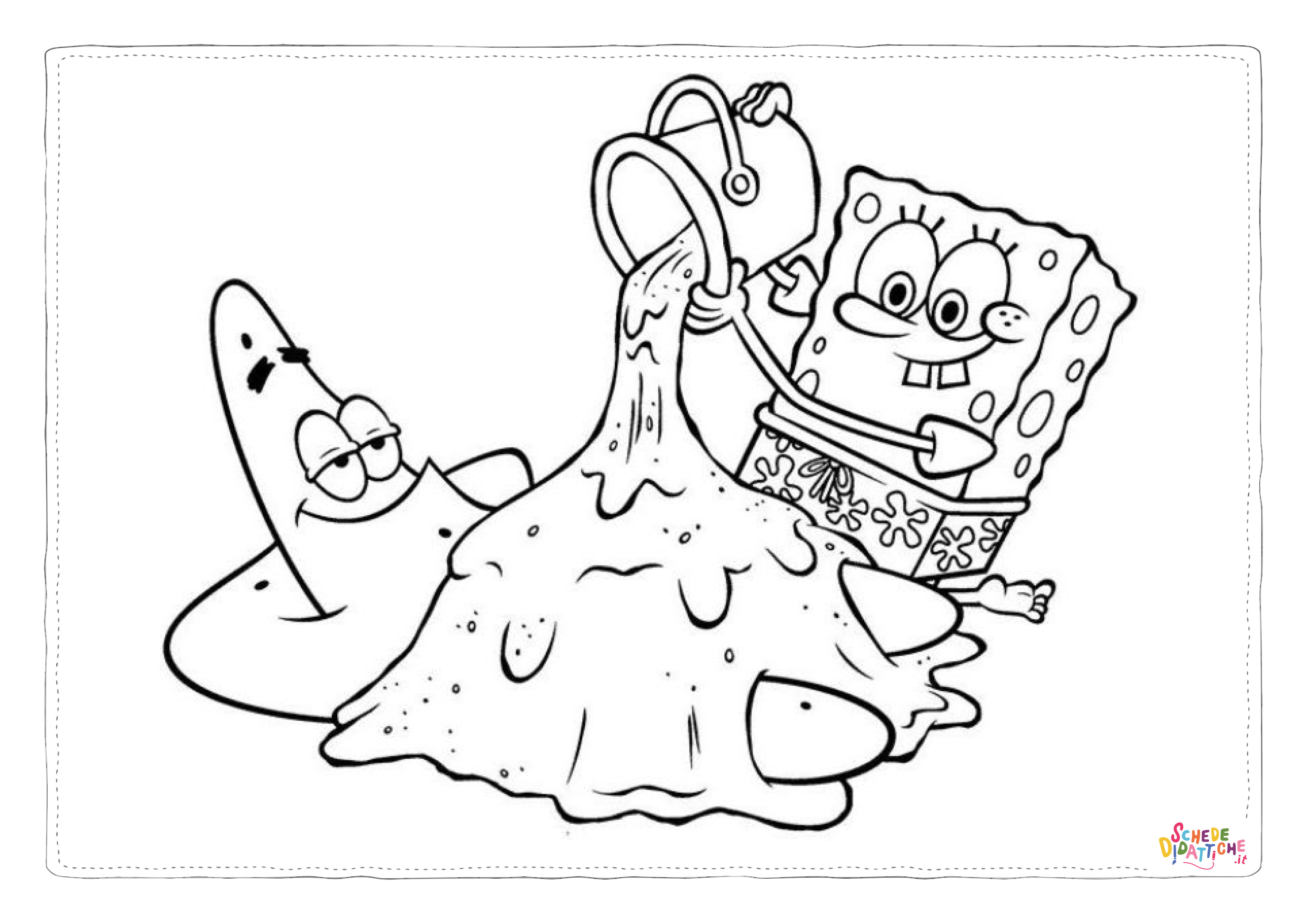 Disegno di Spongebob da stampare e colorare 2