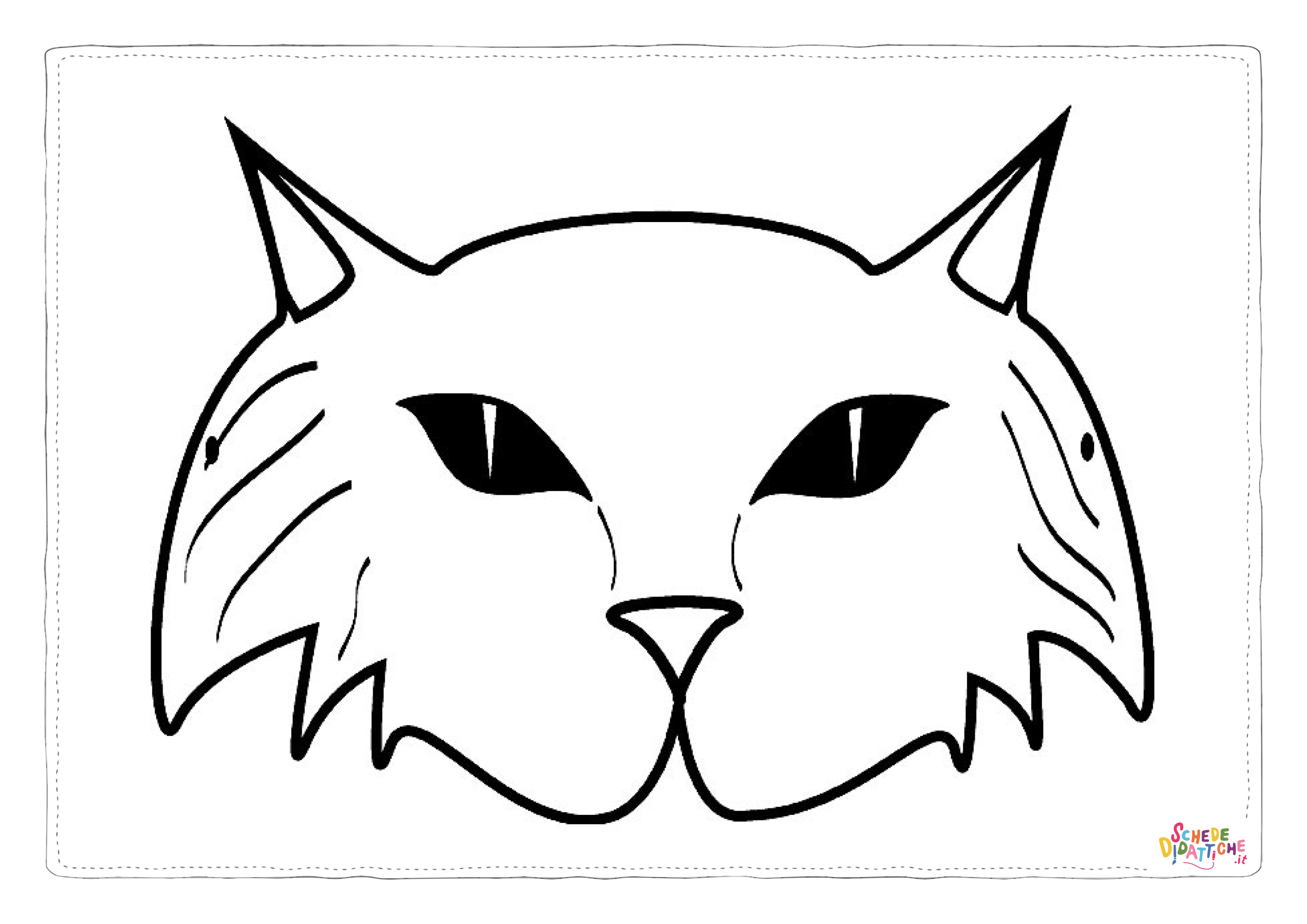 Disegno "Disegno di maschera da stampare e colorare 40" Disegno di maschera da stampare e colorare 40