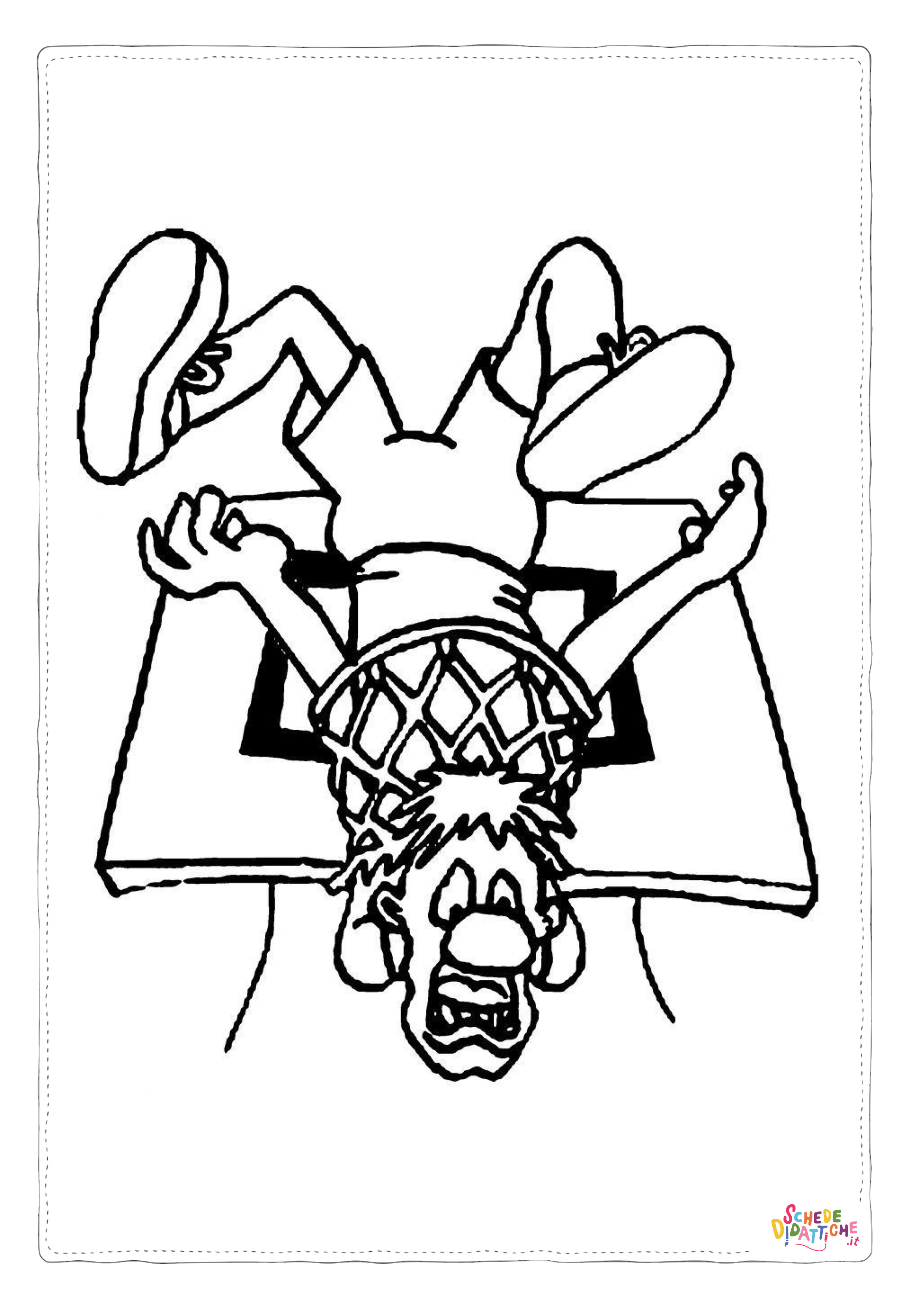 Disegno di basket da stampare e colorare 16