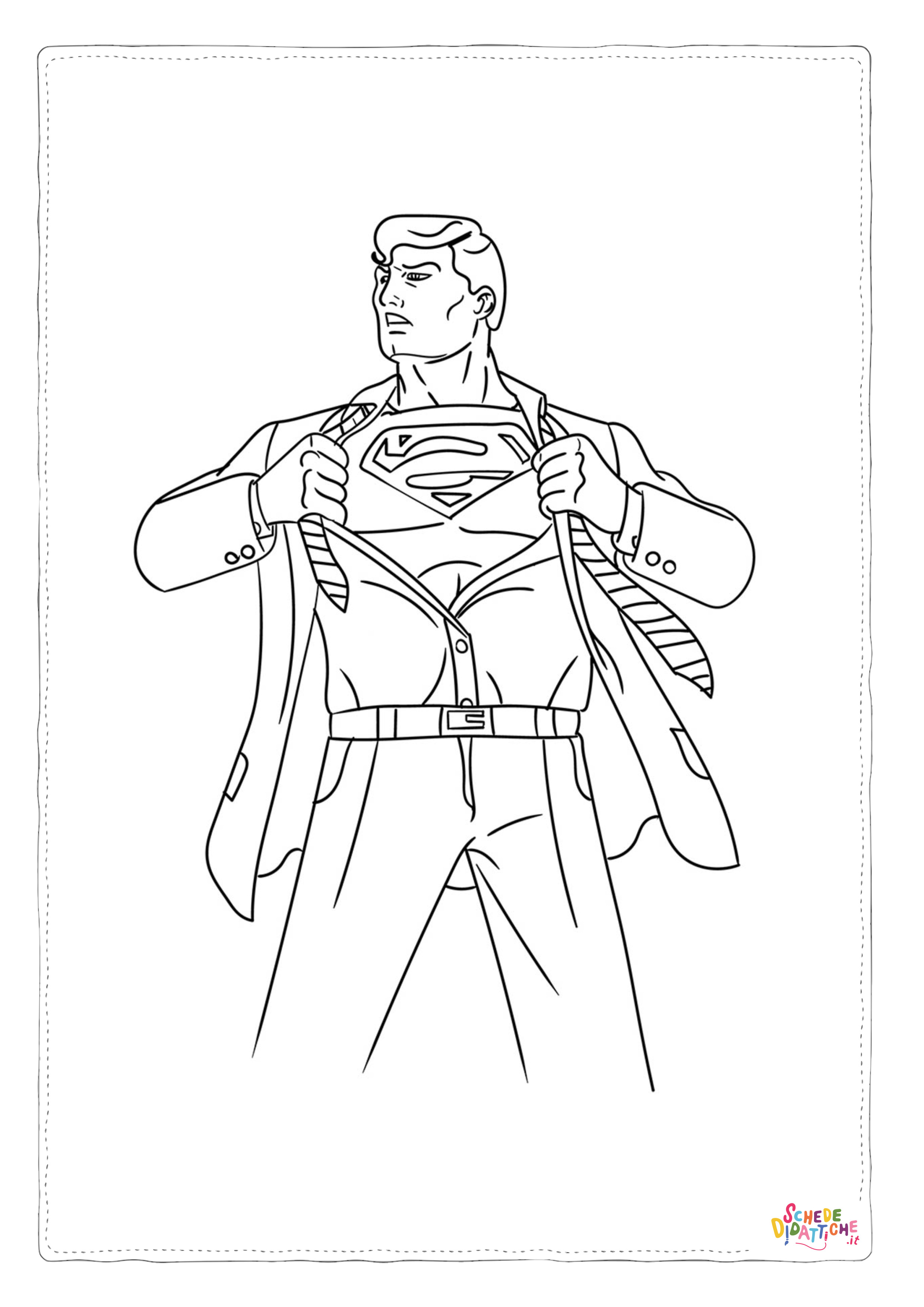 Disegno "Disegno di Superman da stampare e colorare 29" Disegno di Superman da stampare e colorare 29