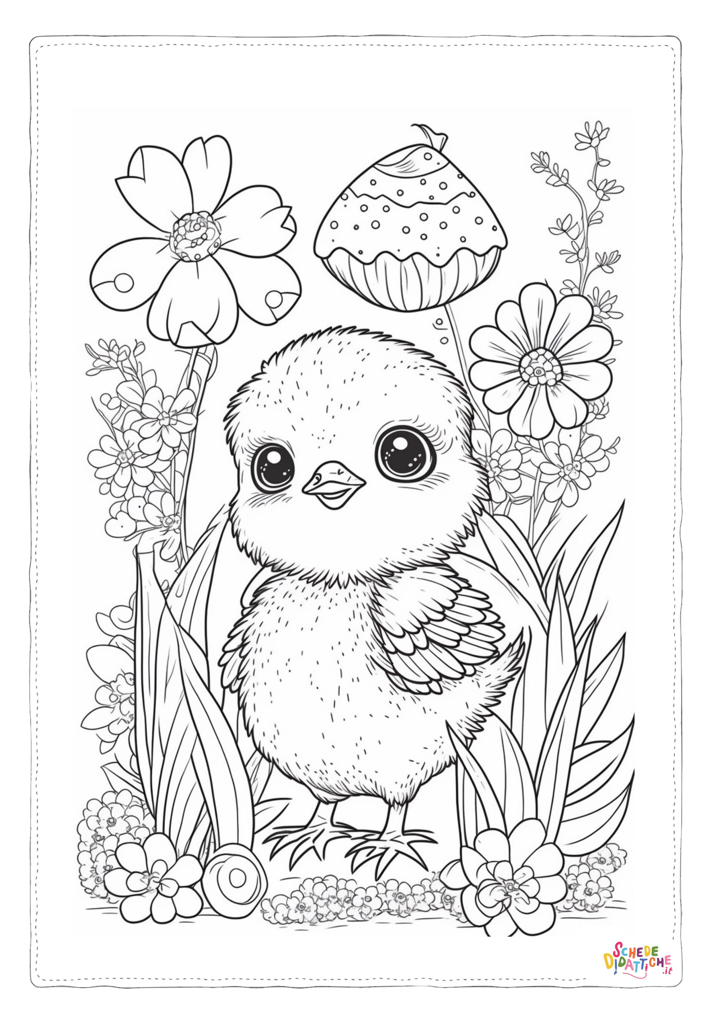 Disegno "Easter chick coloring page 4" Easter chick coloring page 4