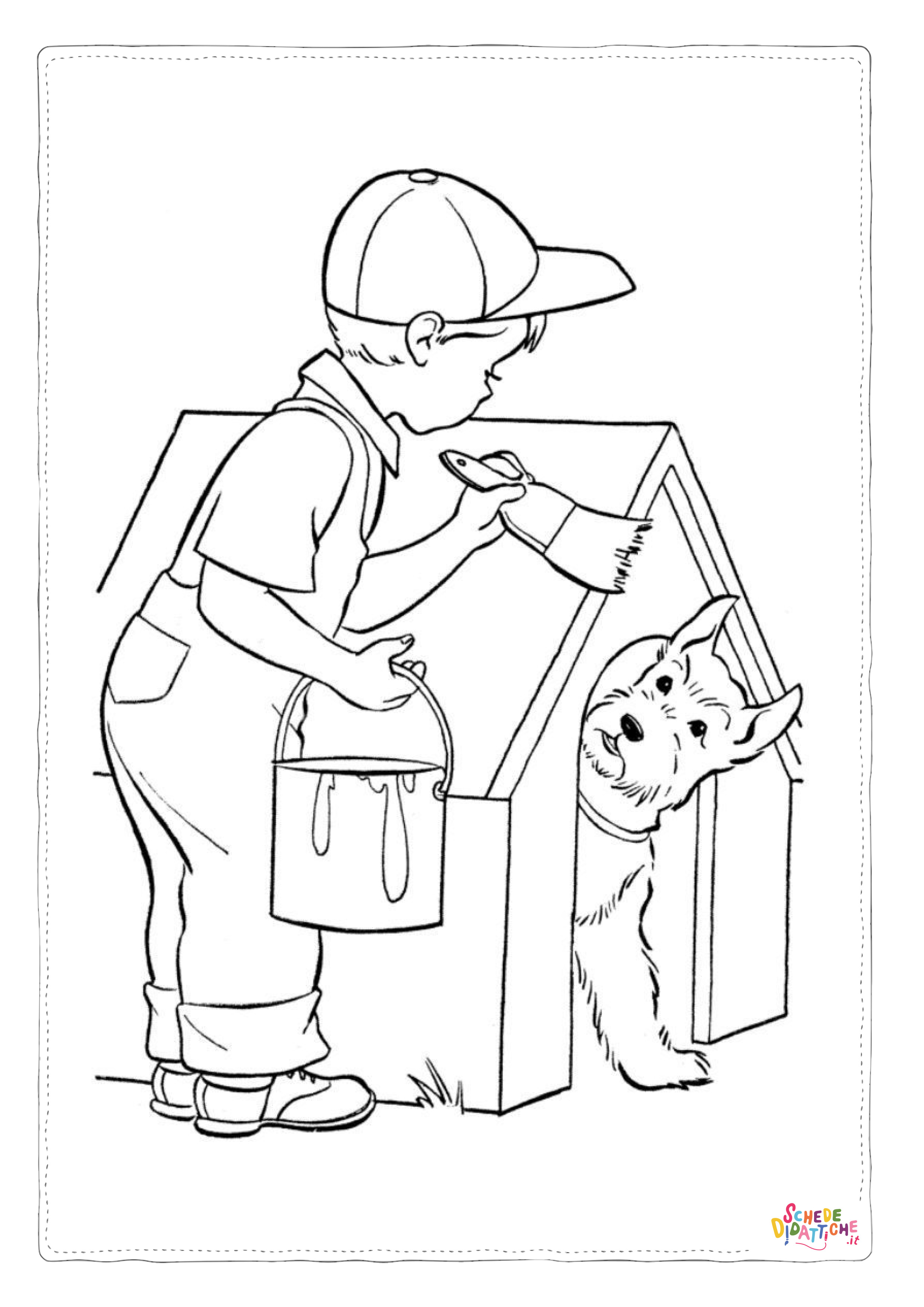 Disegno "Disegno di artista da stampare e colorare 13" Disegno di artista da stampare e colorare 13