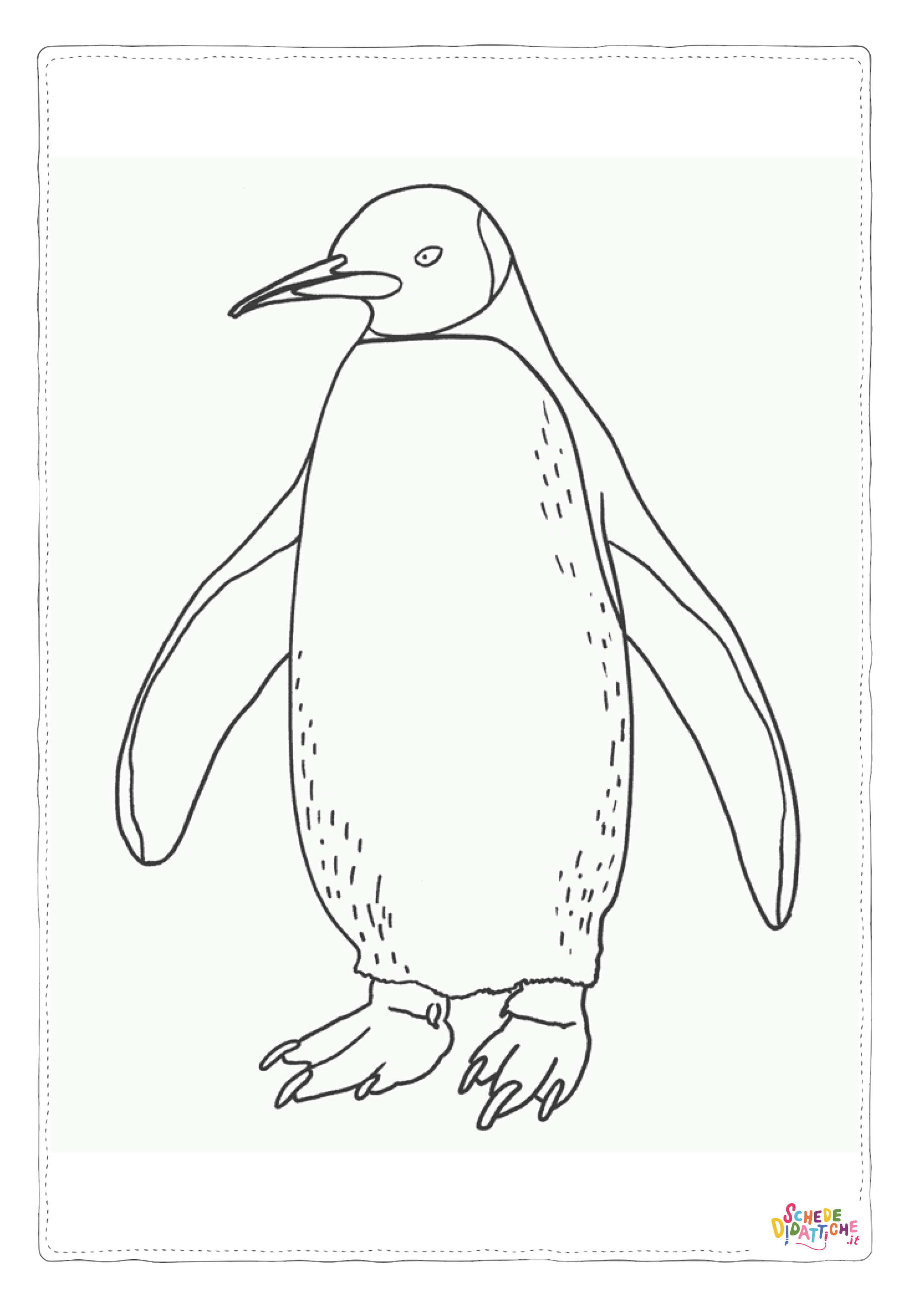Disegno "Disegno di pinguino da stampare e colorare 40" Disegno di pinguino da stampare e colorare 40
