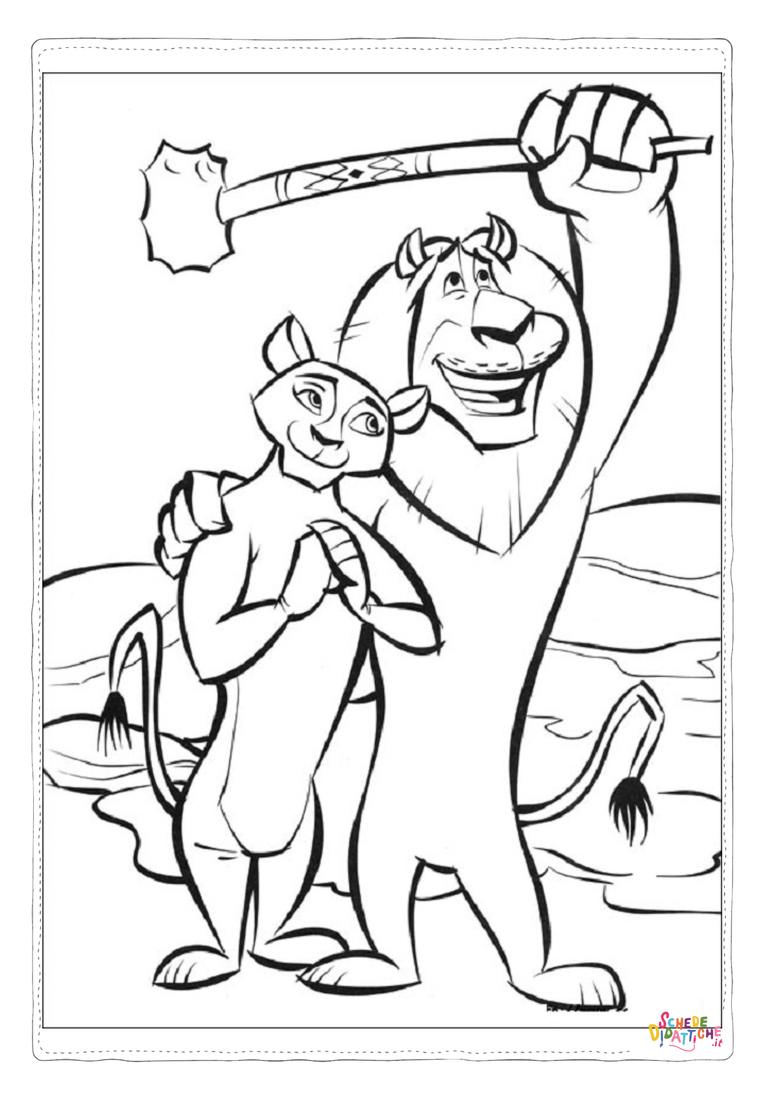 Disegno "Disegno di Madagascar da stampare e colorare 18" Disegno di Madagascar da stampare e colorare 18