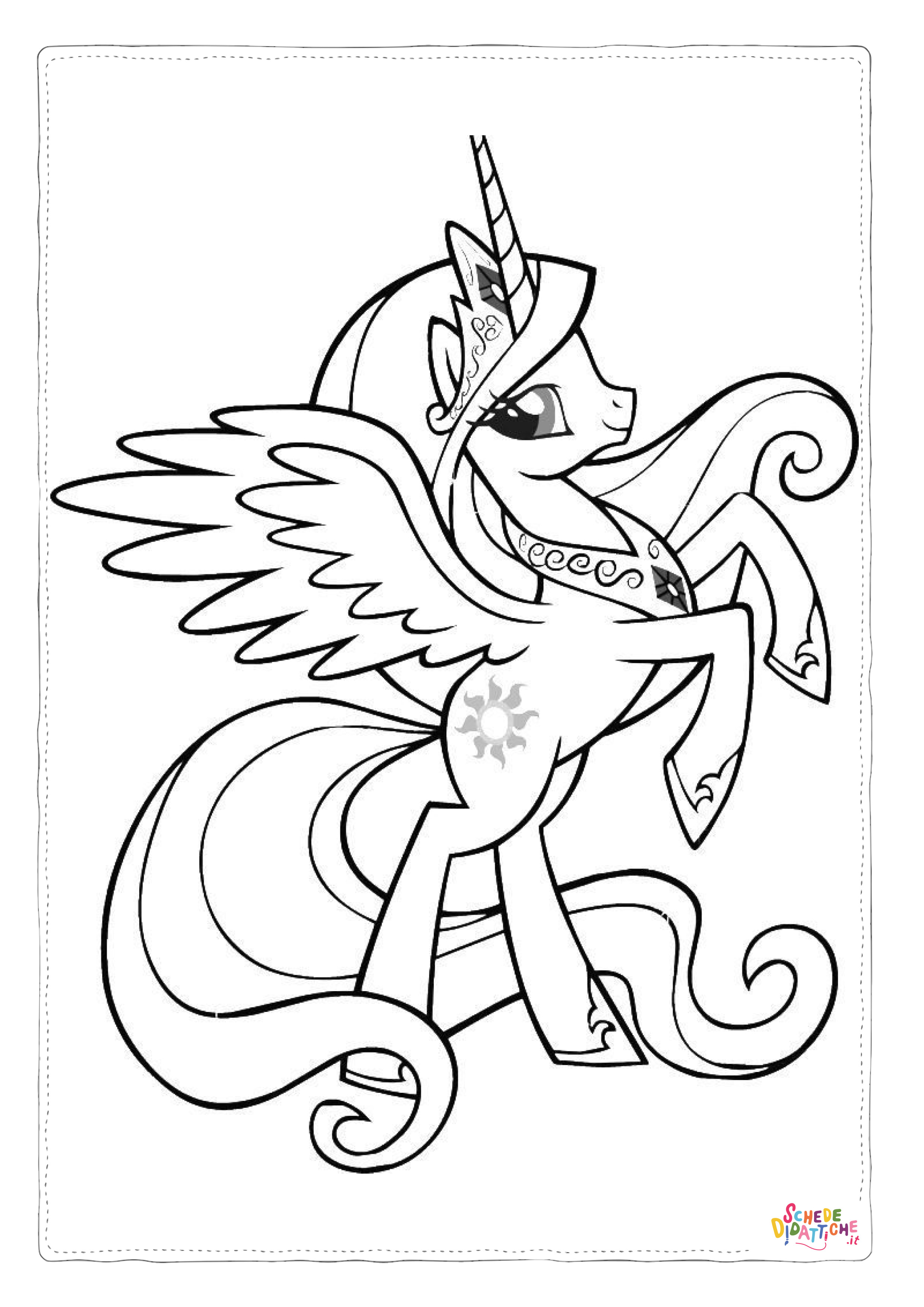 Disegno "Disegno di My Little Pony da stampare e colorare 87" Disegno di My Little Pony da stampare e colorare 87