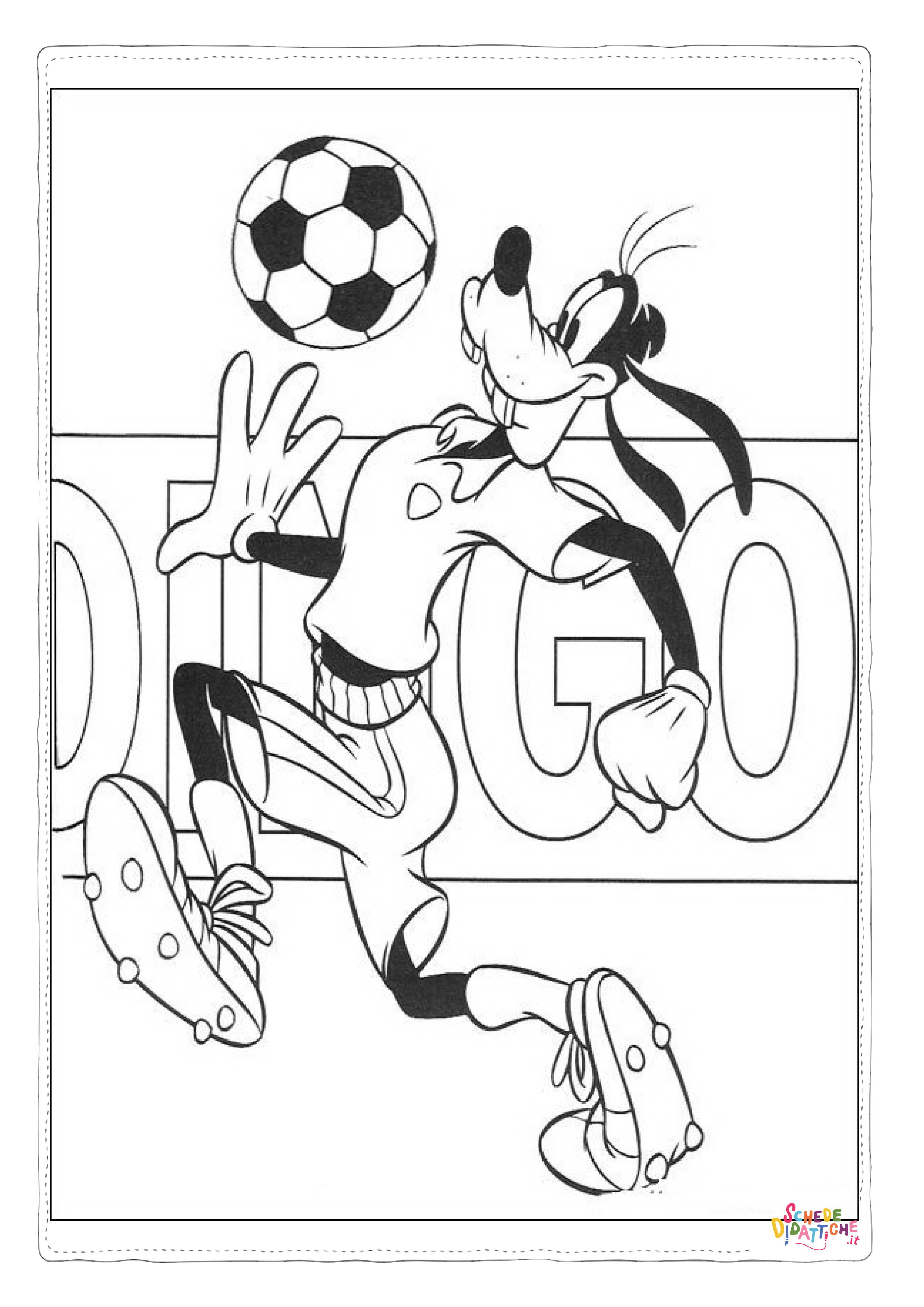 Disegno "Disegno di Pippo da stampare e colorare 57" Disegno di Pippo da stampare e colorare 57