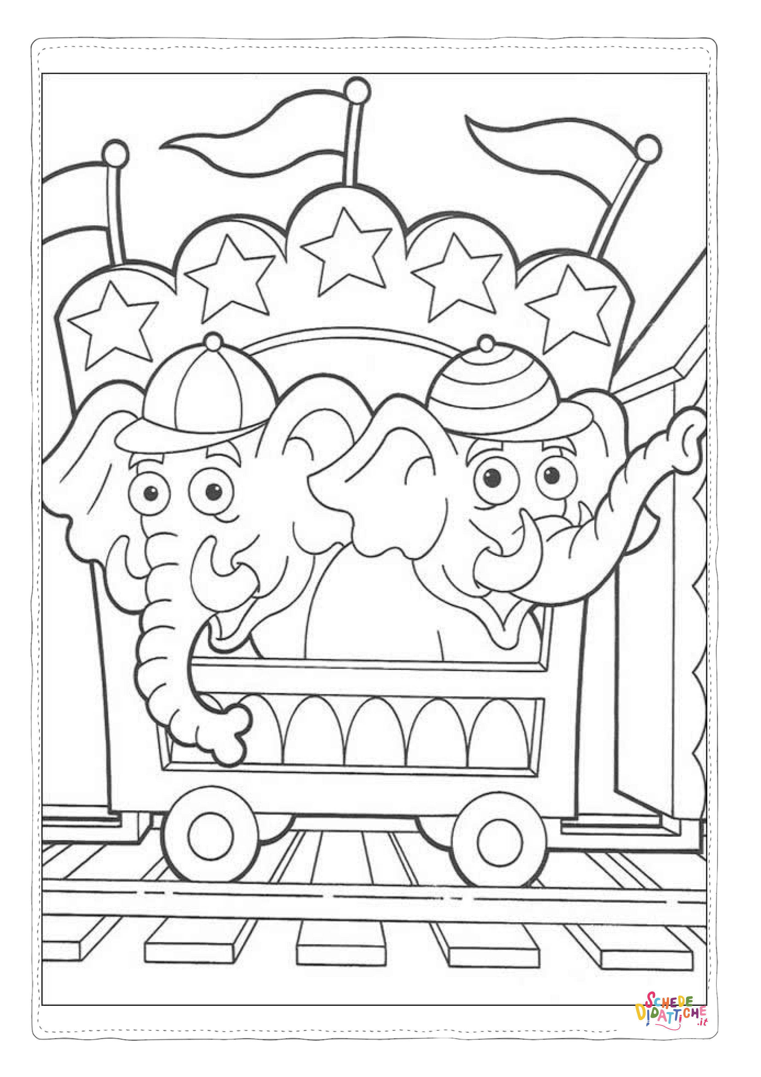 Disegno di circense da stampare e colorare 21