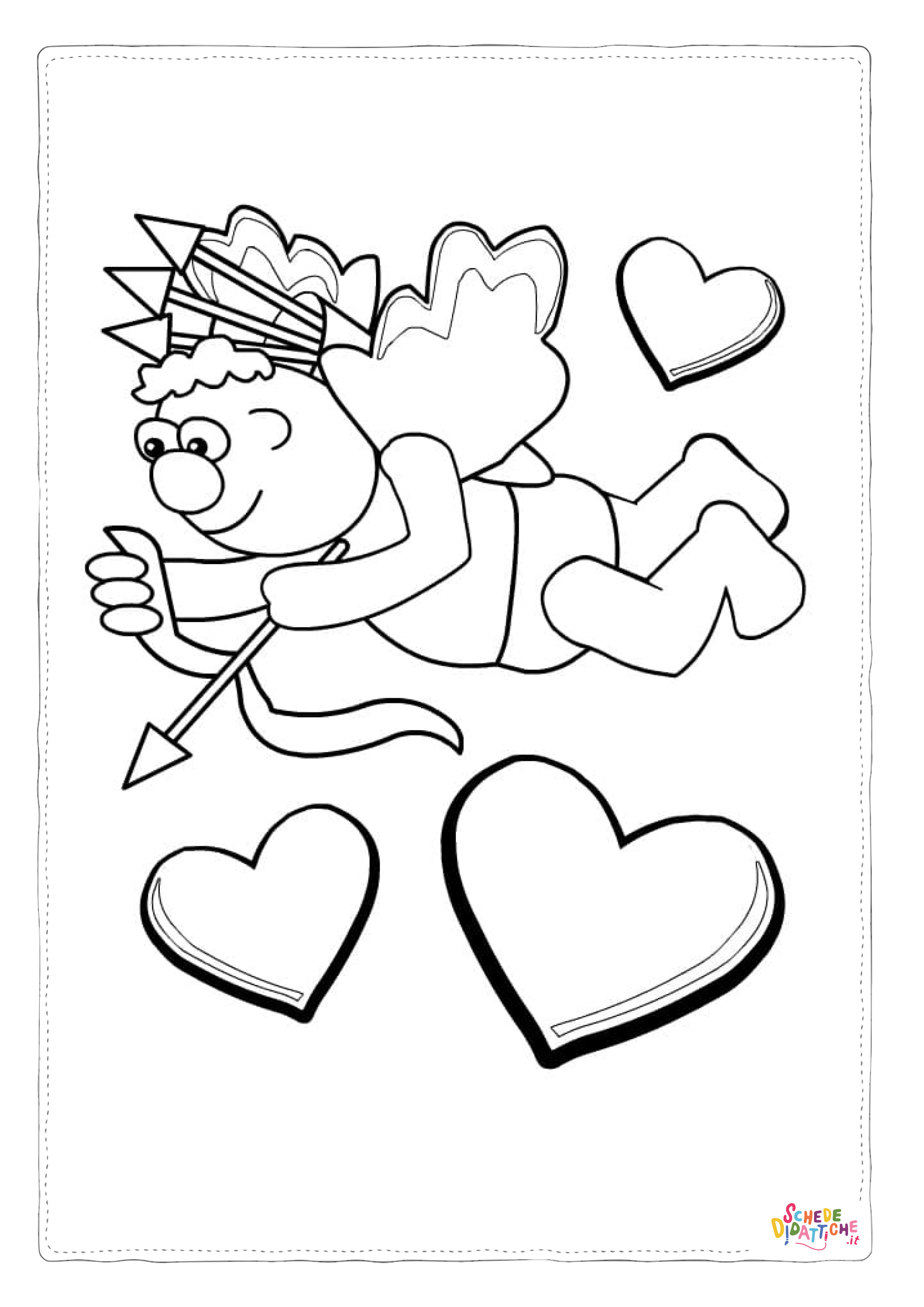 Disegno "Disegno di San Valentino da stampare e colorare 32" Disegno di San Valentino da stampare e colorare 32