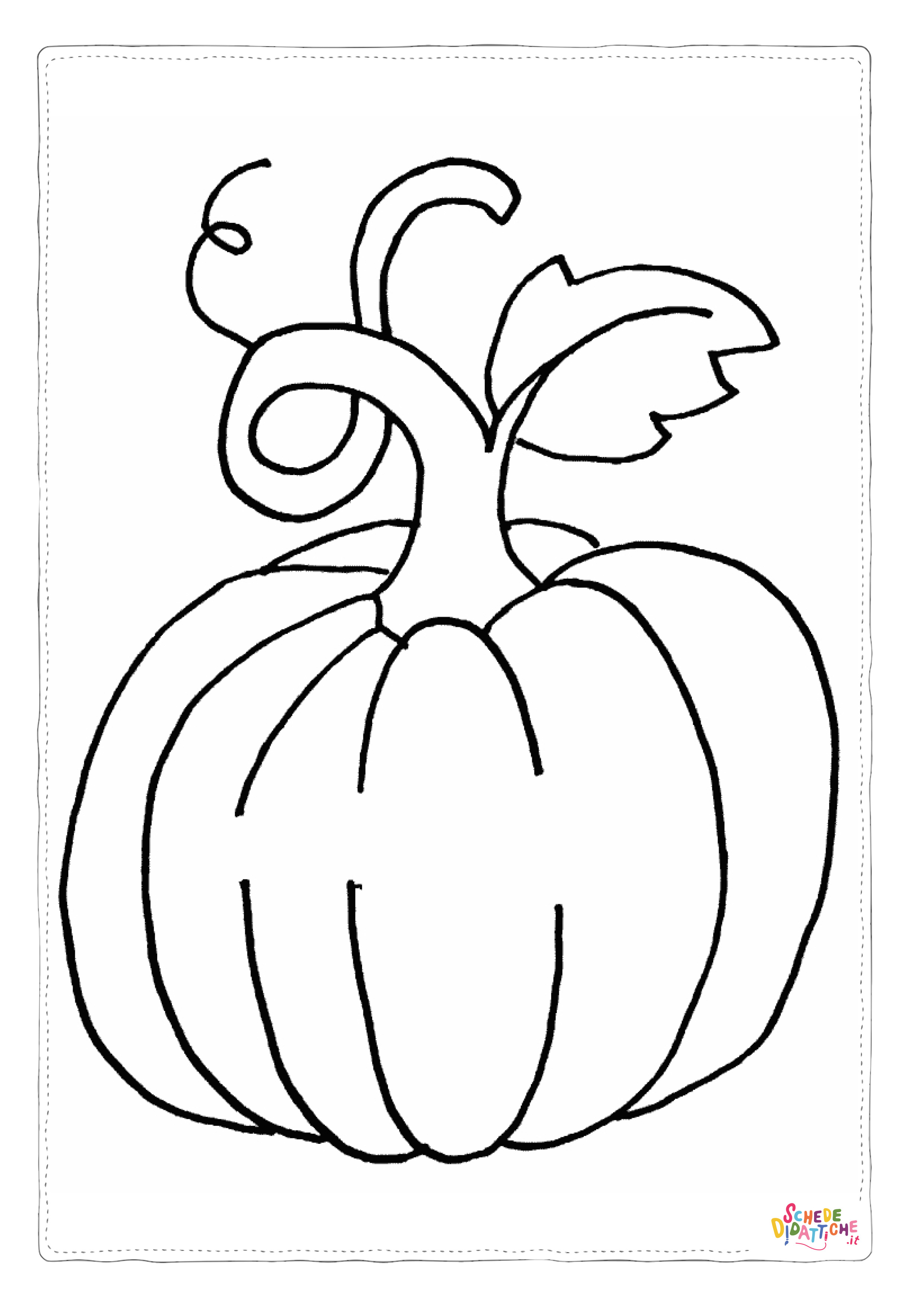 Disegno "Disegno di zucca da stampare e colorare 4" Disegno di zucca da stampare e colorare 4