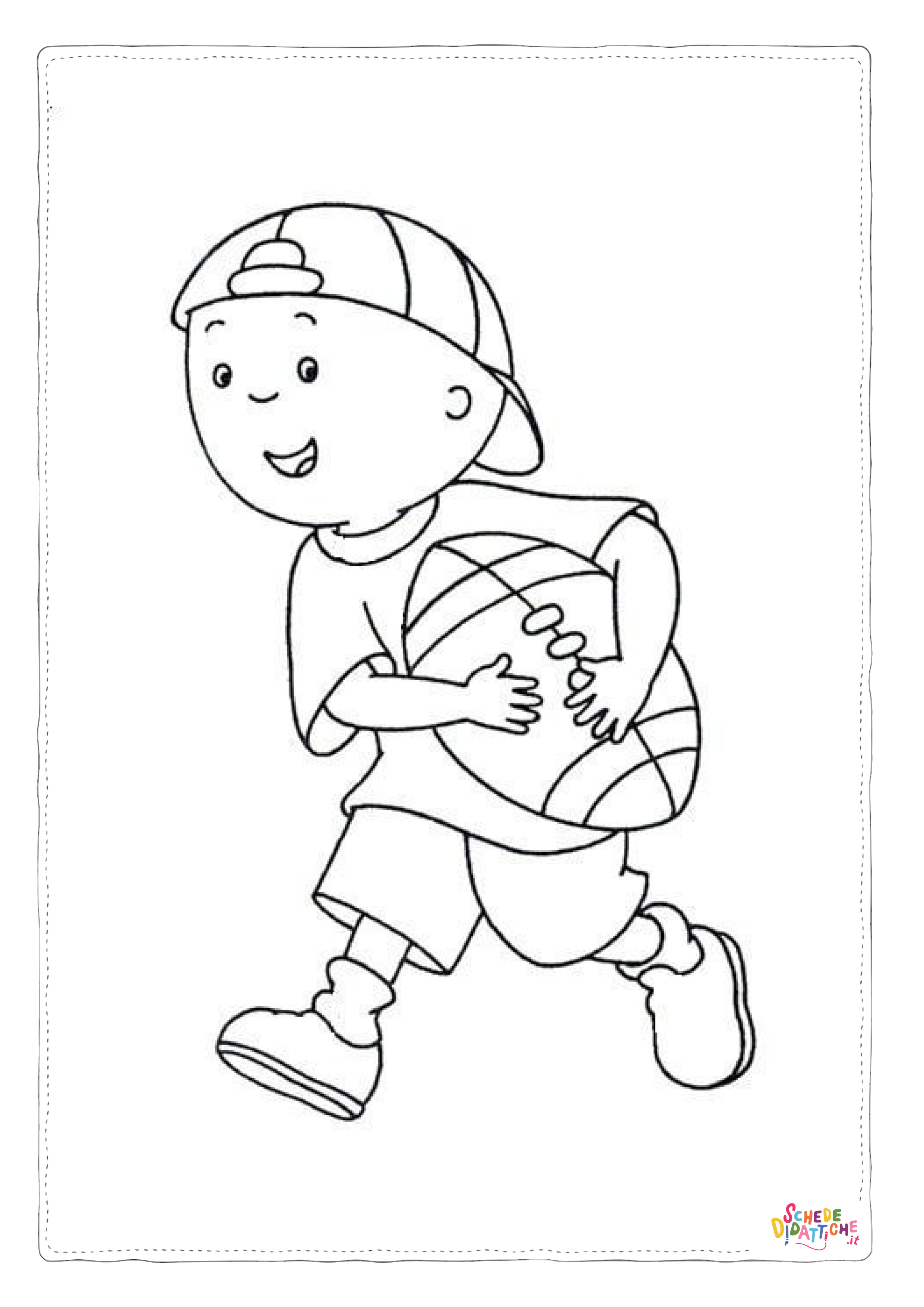 Disegno "Disegno di football americano da stampare e colorare 55" Disegno di football americano da stampare e colorare 55