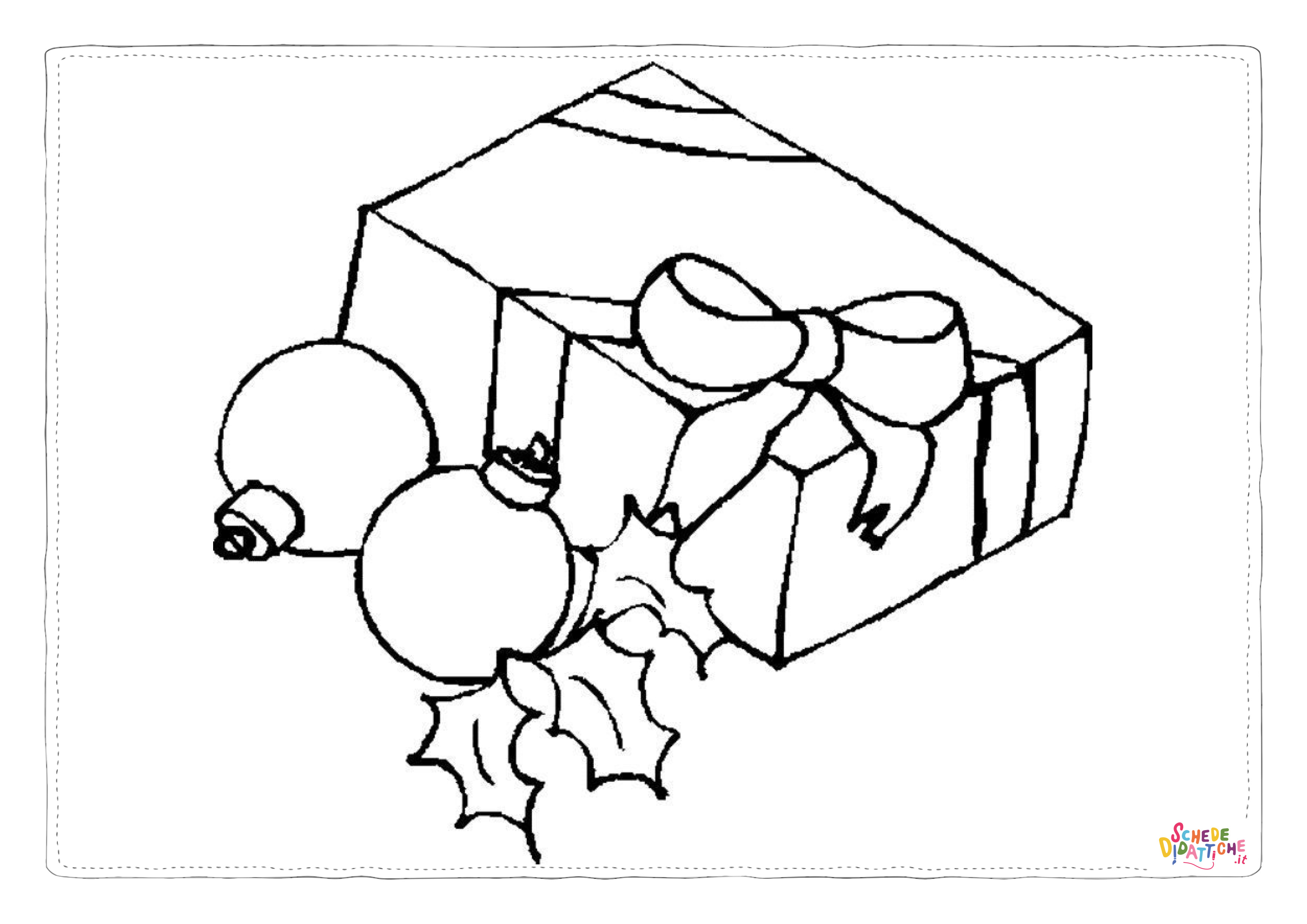 Disegno "Disegno di regalo da stampare e colorare 44" Disegno di regalo da stampare e colorare 44