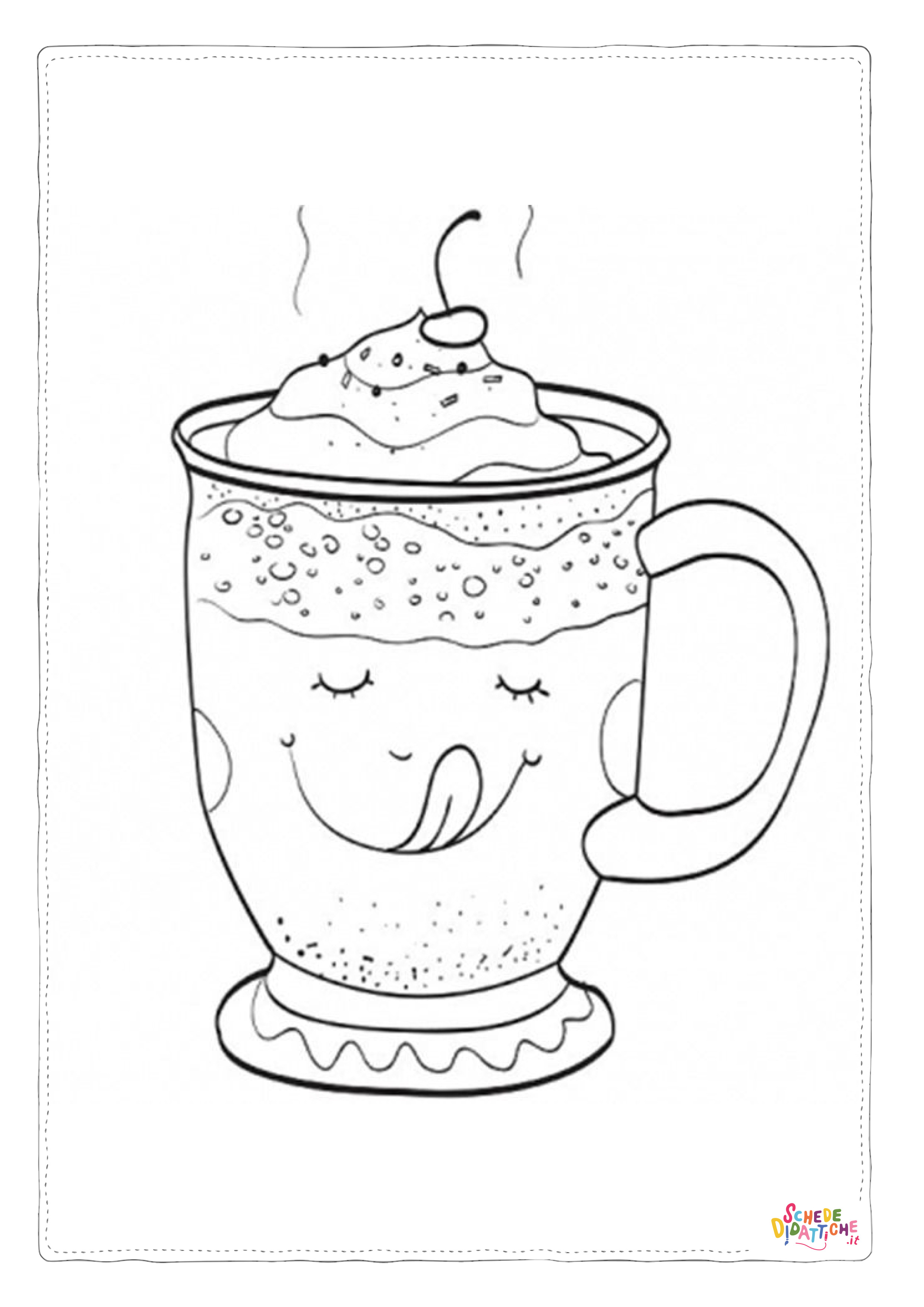 Disegno "Disegno di dolce da stampare e colorare 3" Disegno di dolce da stampare e colorare 3