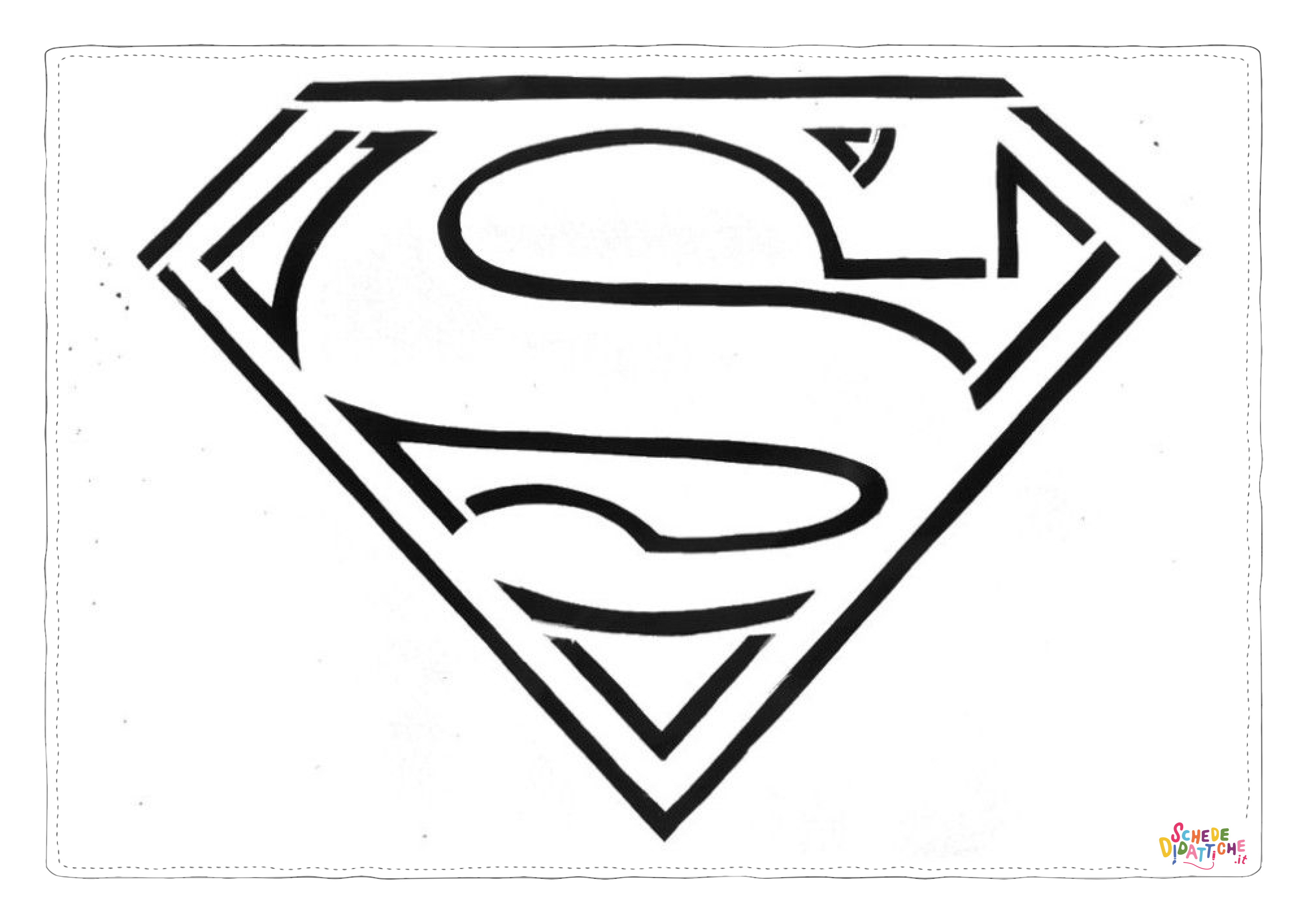 Disegno di Superman da stampare e colorare 23