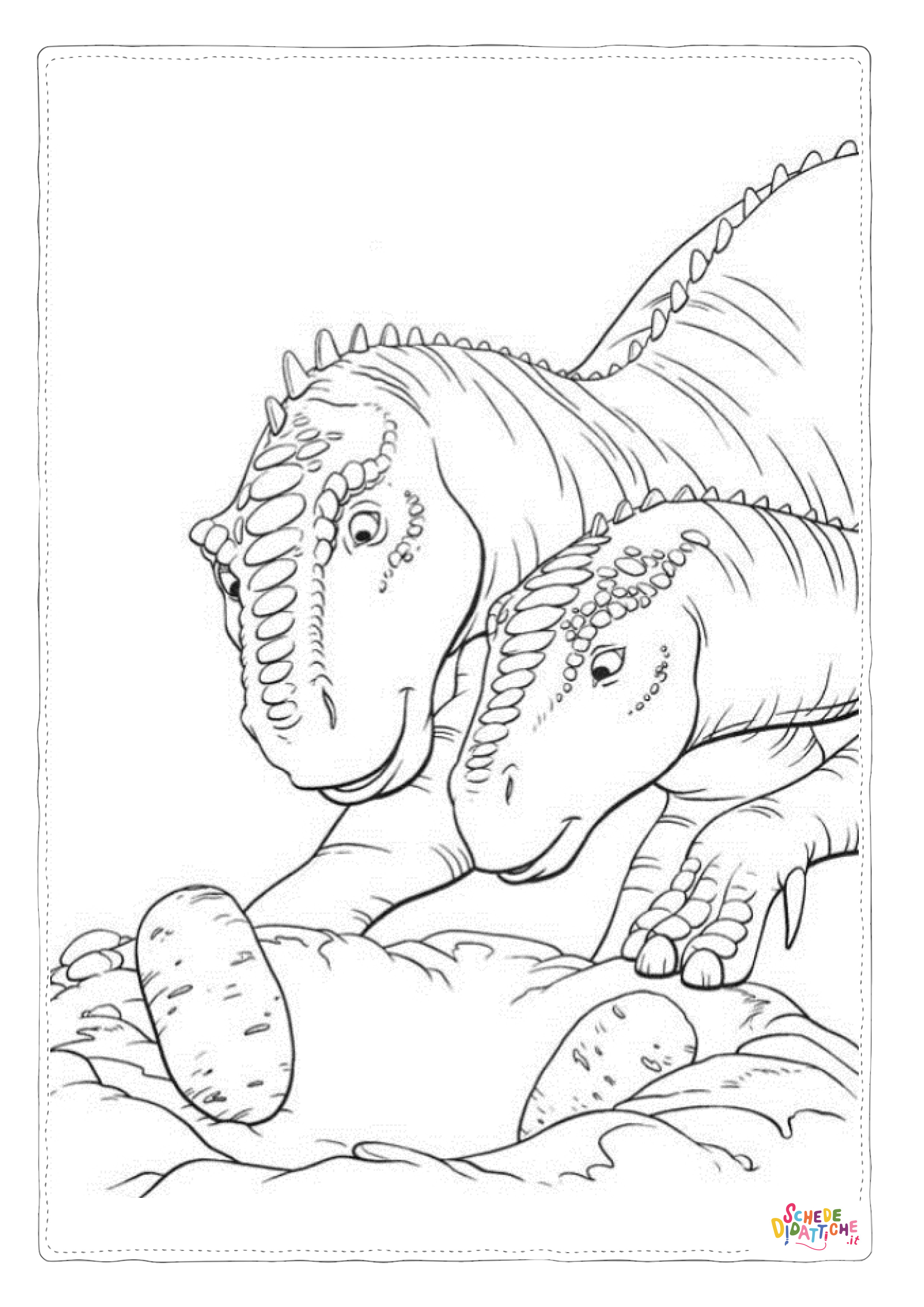 Disegno di Tirannosauro da stampare e colorare 3