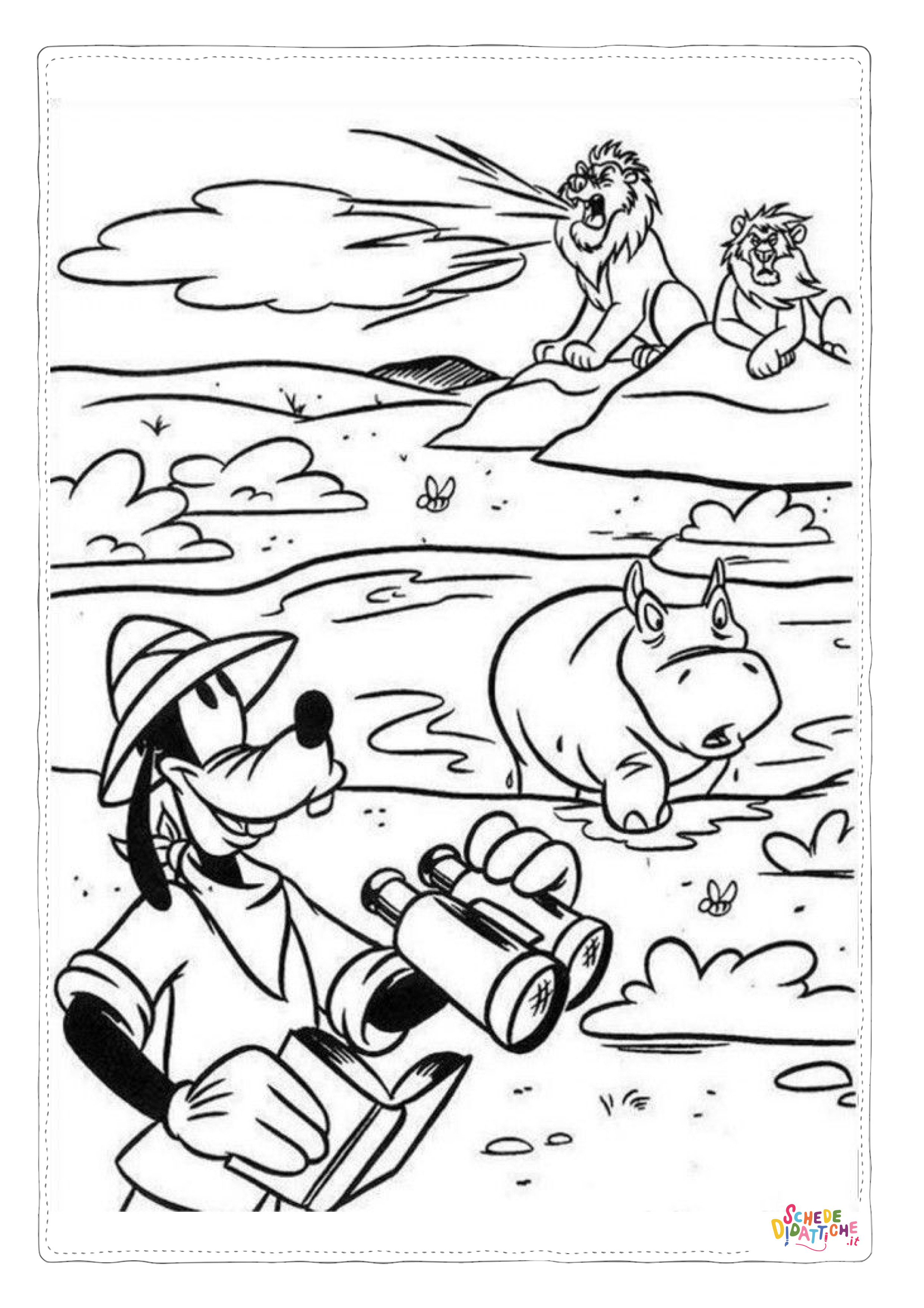 Disegno "Disegno di Pippo da stampare e colorare 64" Disegno di Pippo da stampare e colorare 64