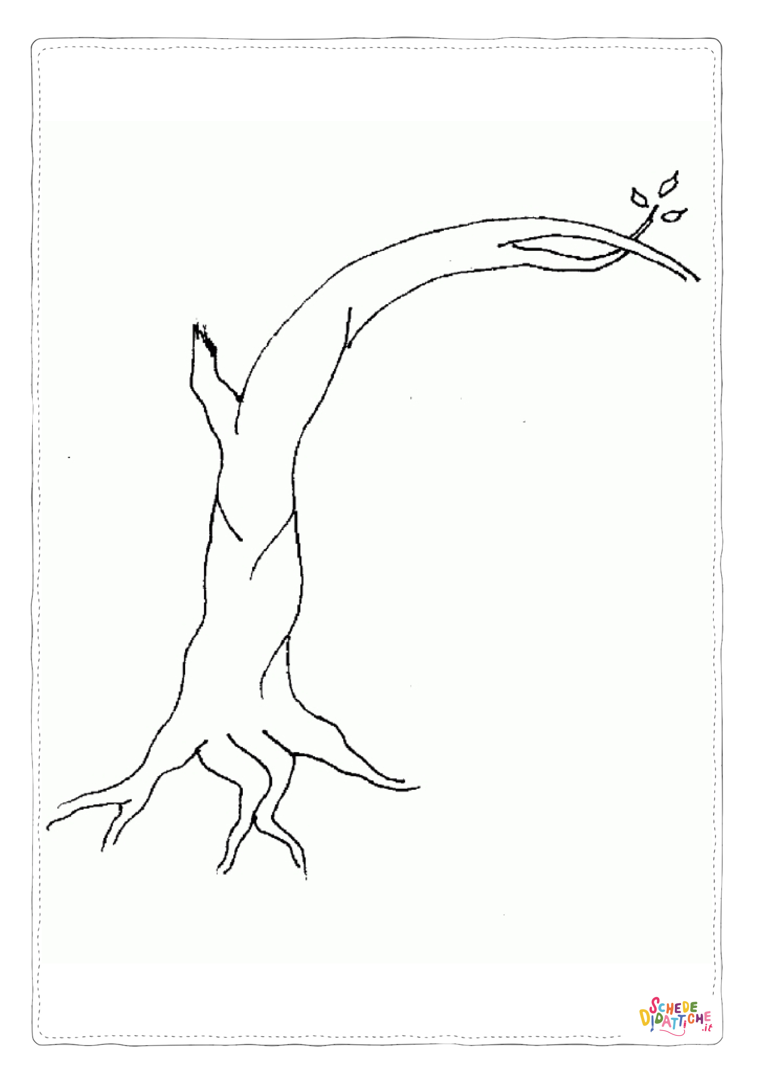 Disegno "Disegno di albero da stampare e colorare 19" Disegno di albero da stampare e colorare 19