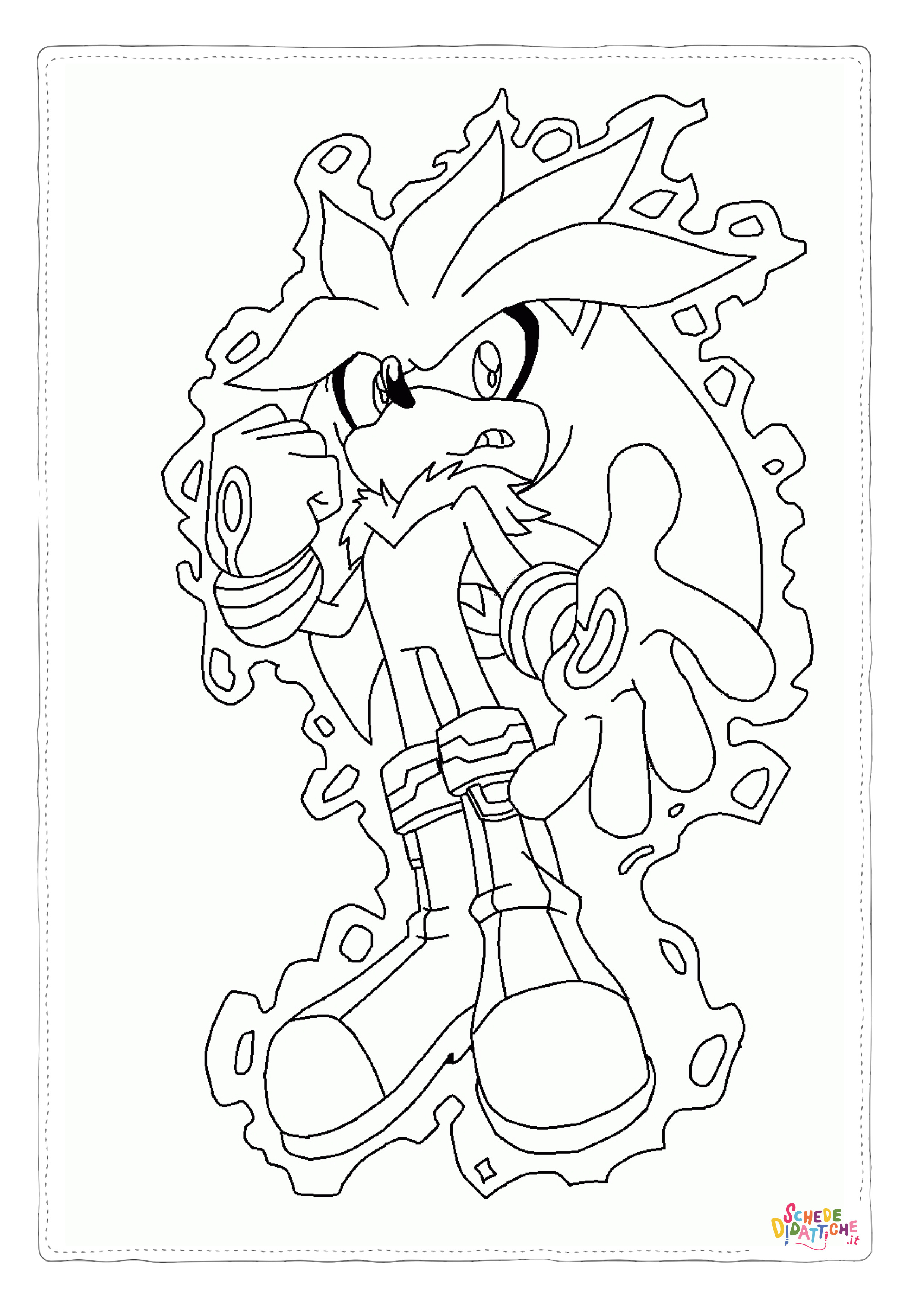 Disegno "Disegno di Sonic da stampare e colorare 27" Disegno di Sonic da stampare e colorare 27