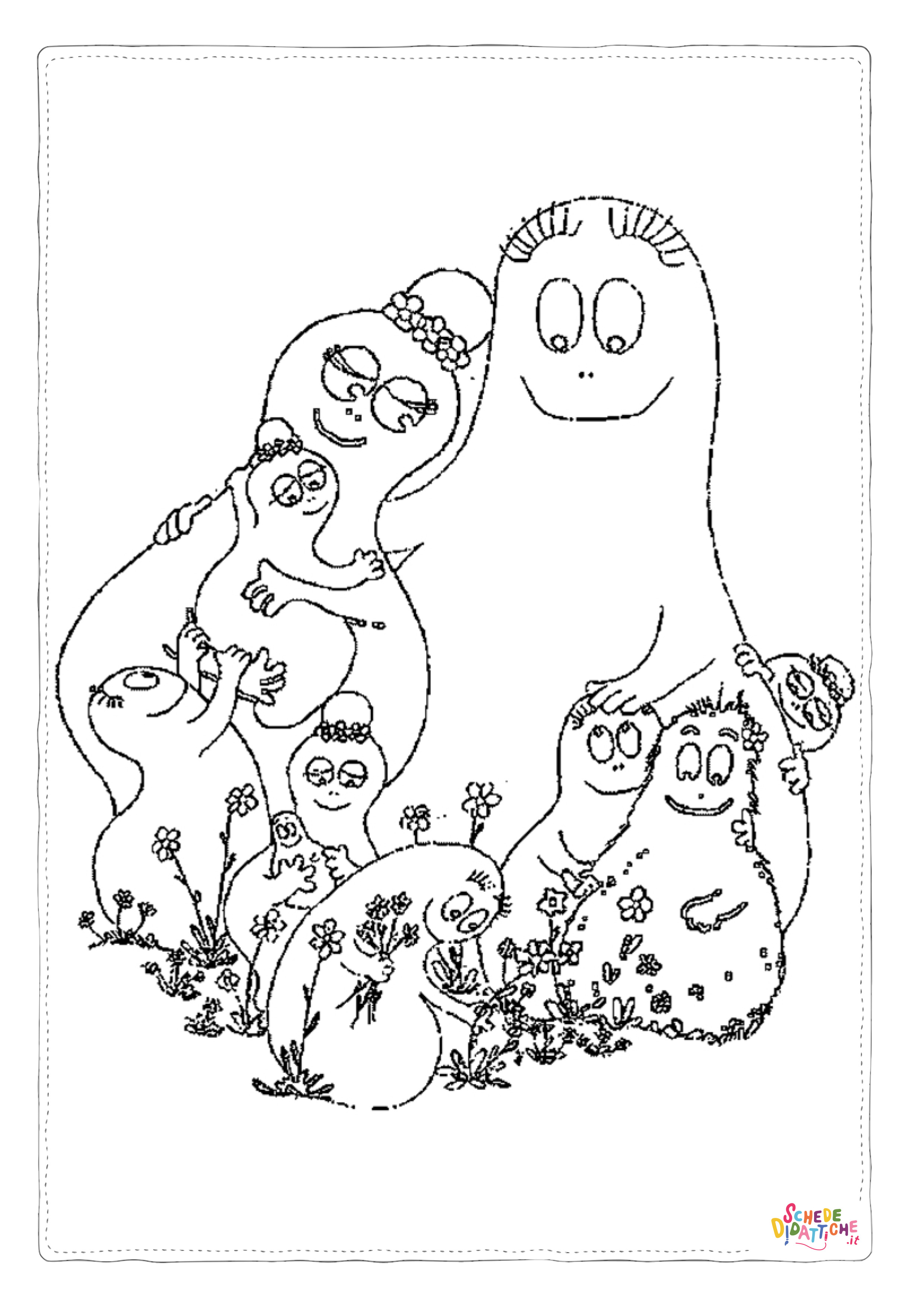 Disegno di Barbapap da stampare e colorare 29