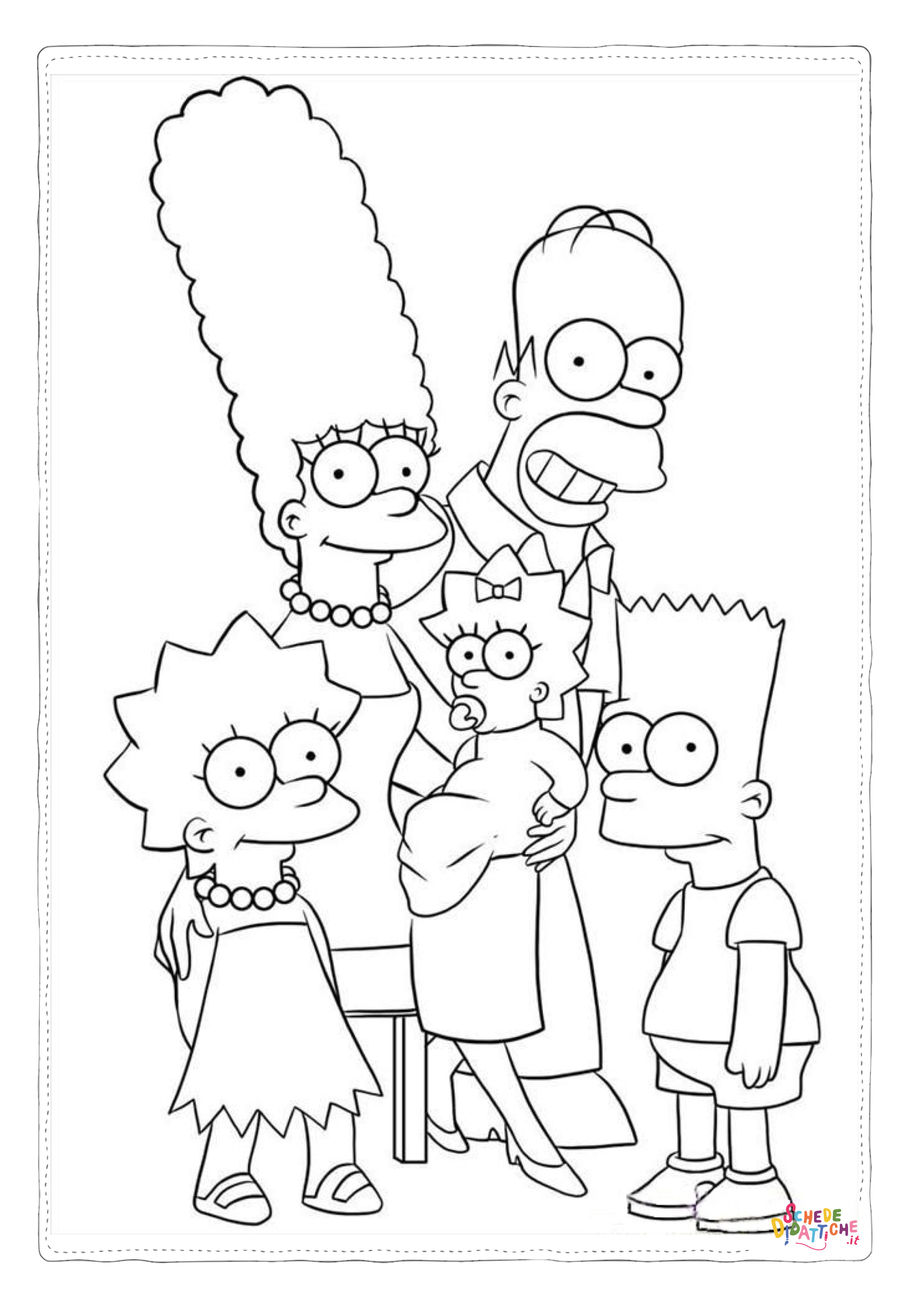 Disegno di I Simpson da stampare e colorare 45