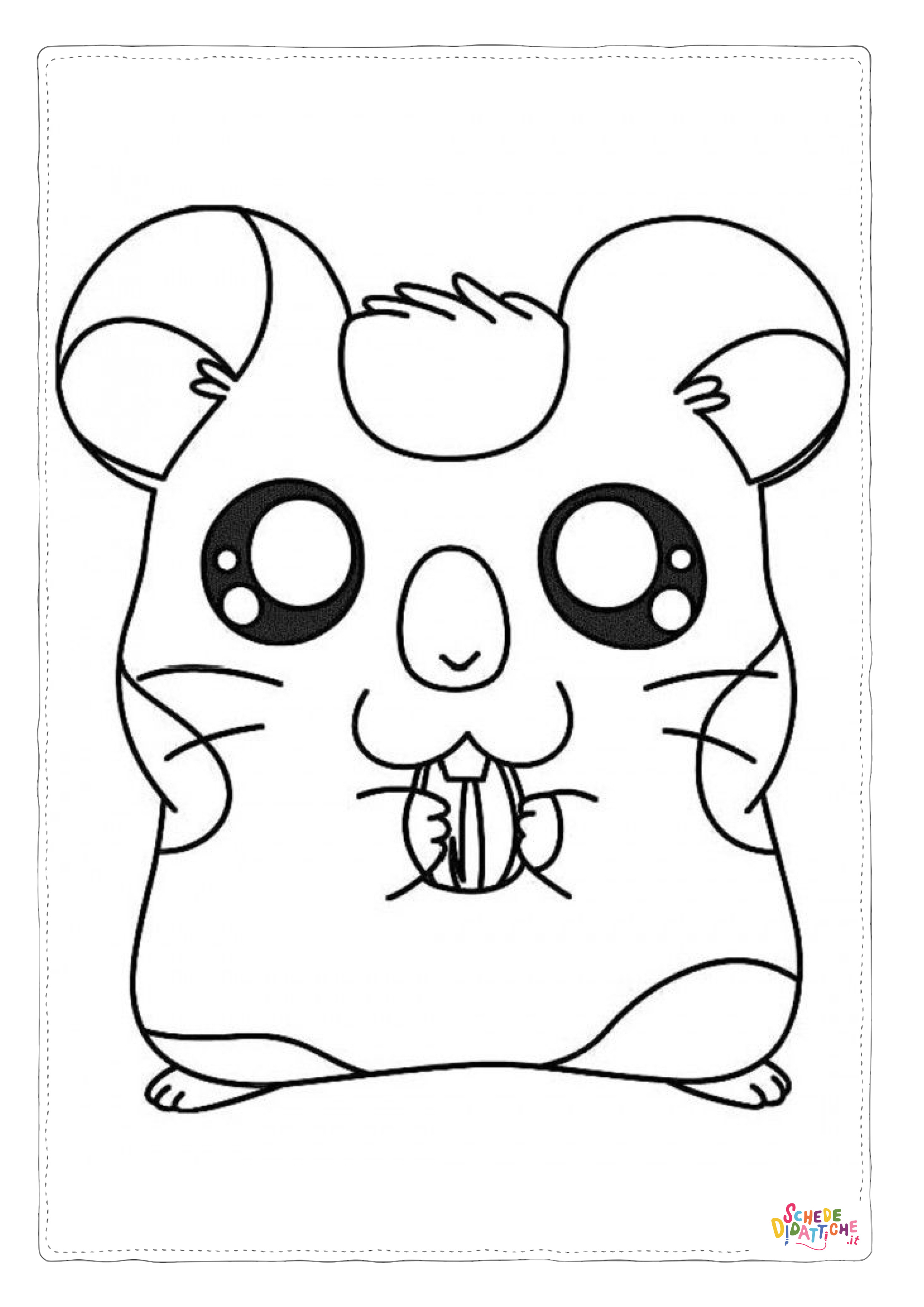 Disegno di Hamtaro da stampare e colorare 20