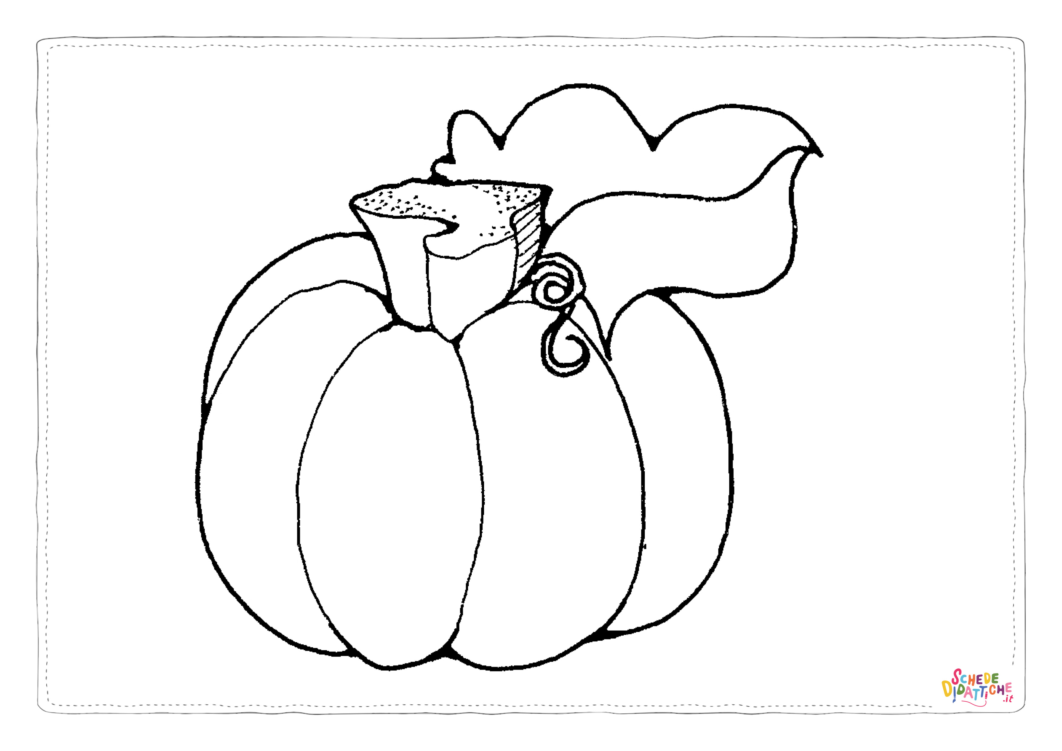 Disegno "Disegno di zucca di Halloween da stampare e colorare 86" Disegno di zucca di Halloween da stampare e colorare 86