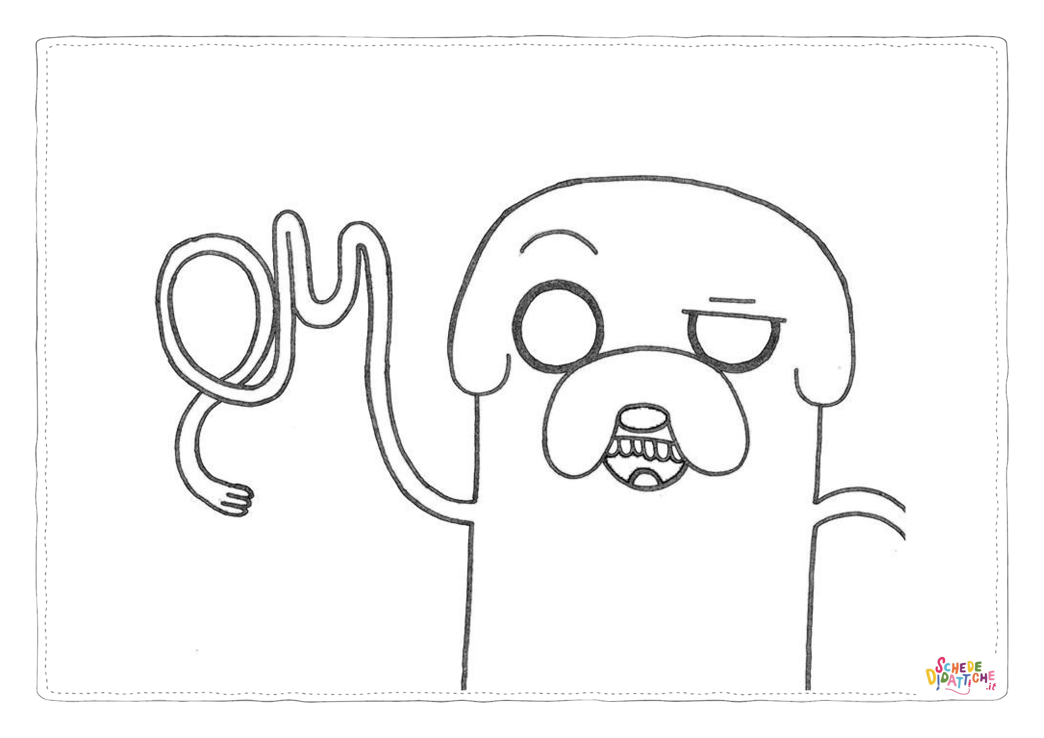 Disegno "Disegno di Adventure Time da stampare e colorare 1" Disegno di Adventure Time da stampare e colorare 1