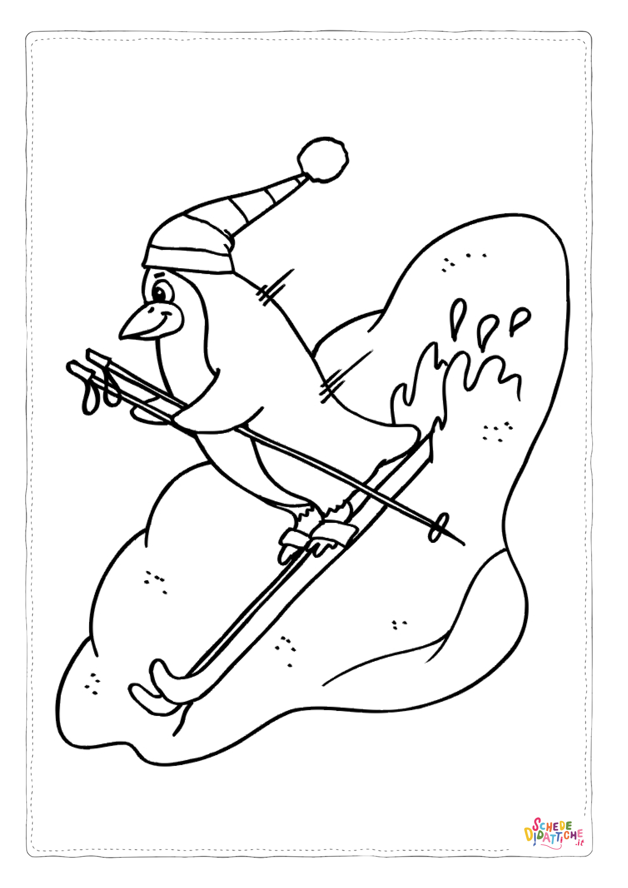 Disegno di pinguino da stampare e colorare 38