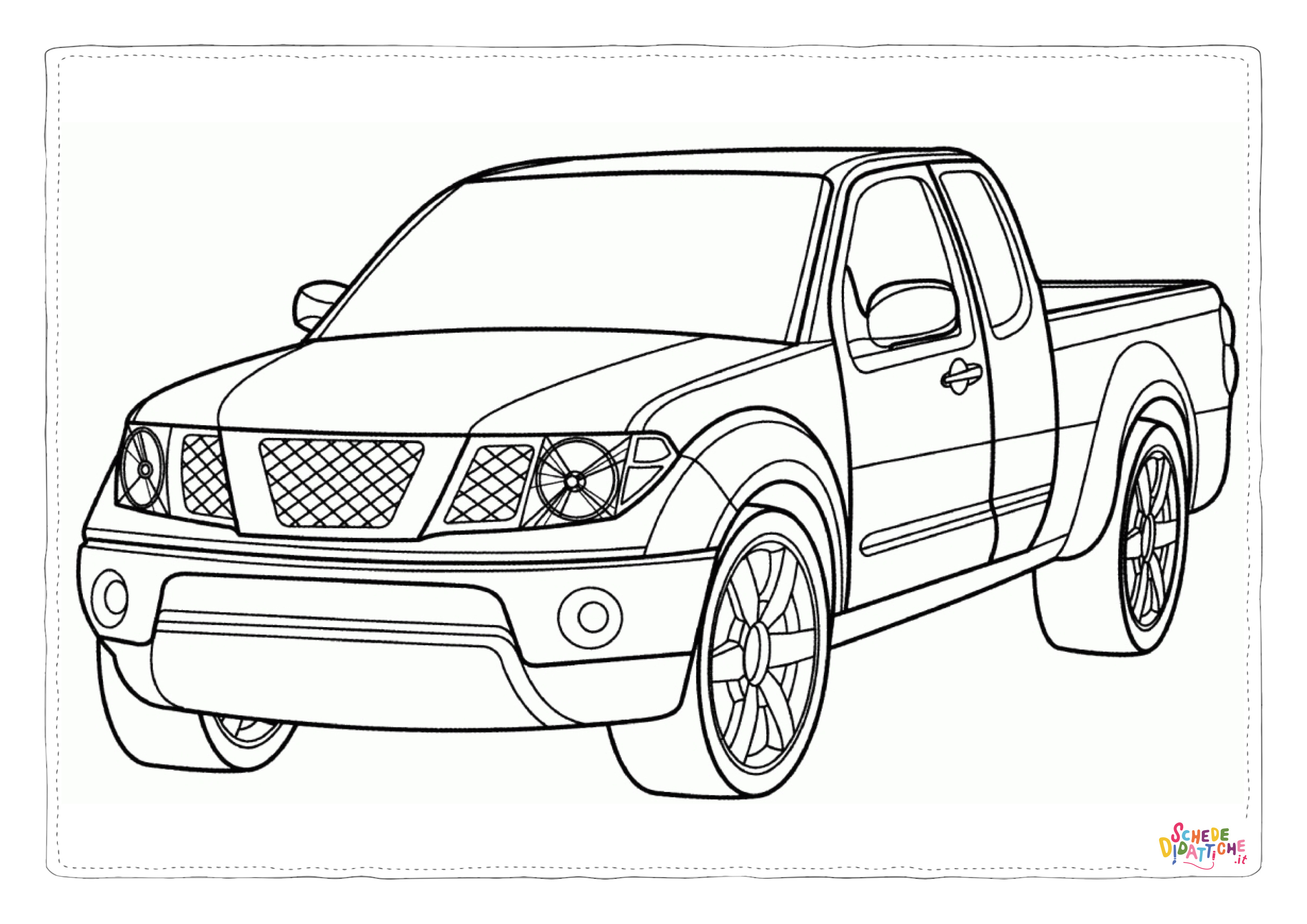 Disegno "Disegno di automobile da stampare e colorare 204" Disegno di automobile da stampare e colorare 204
