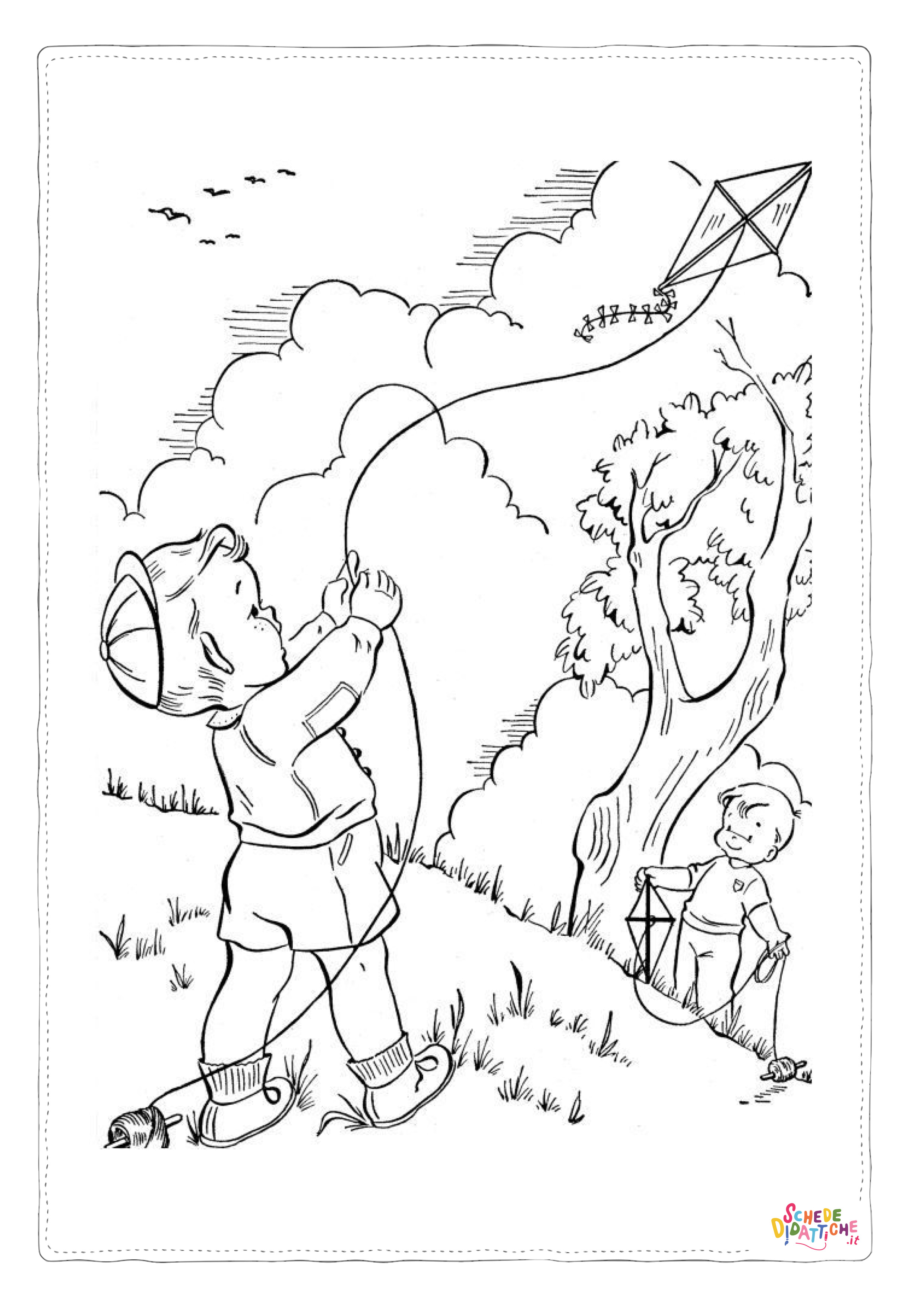 Disegno "Disegno di primavera da stampare e colorare 5" Disegno di primavera da stampare e colorare 5