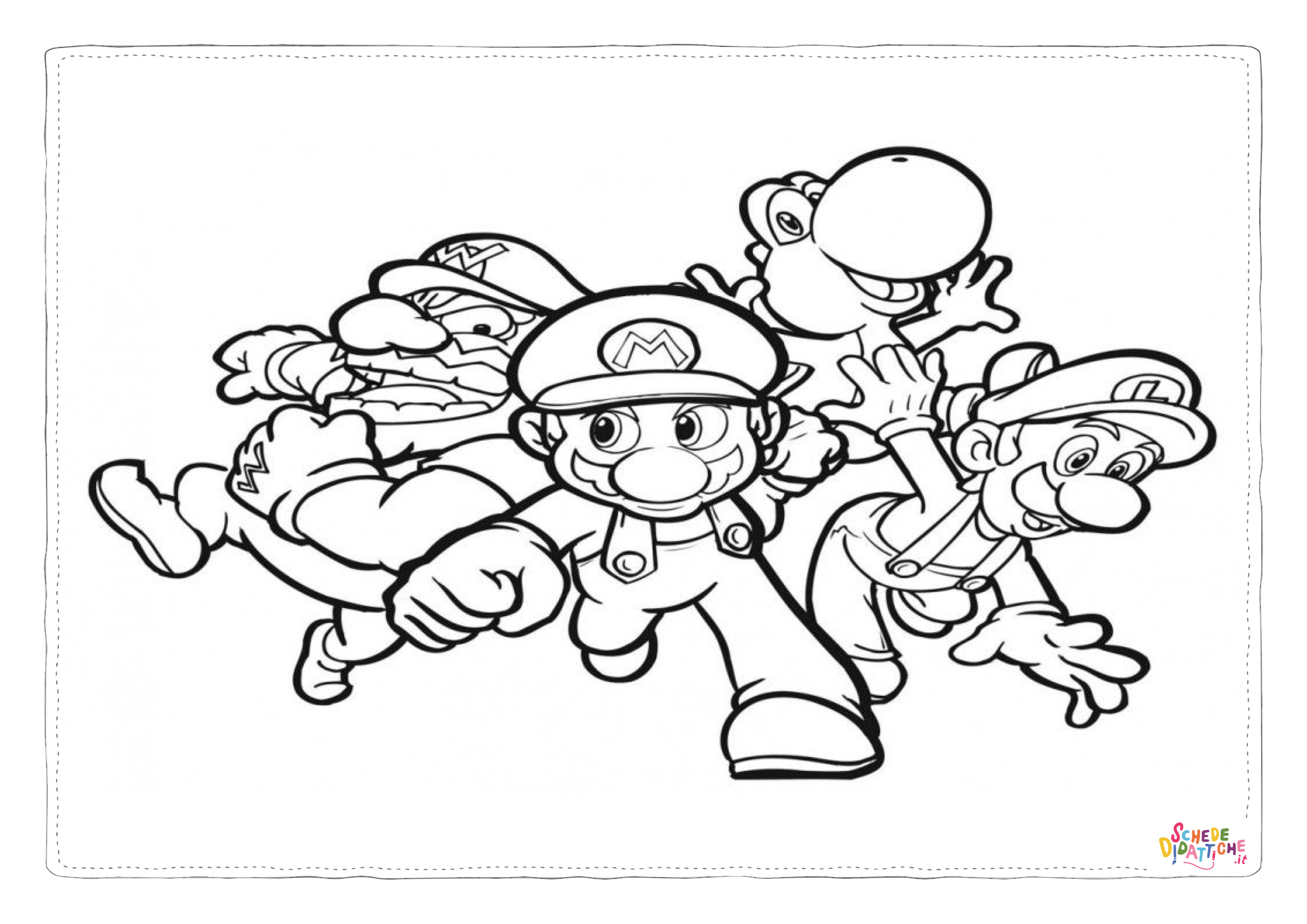 Disegno "Disegno di Super Mario da stampare e colorare 47" Disegno di Super Mario da stampare e colorare 47