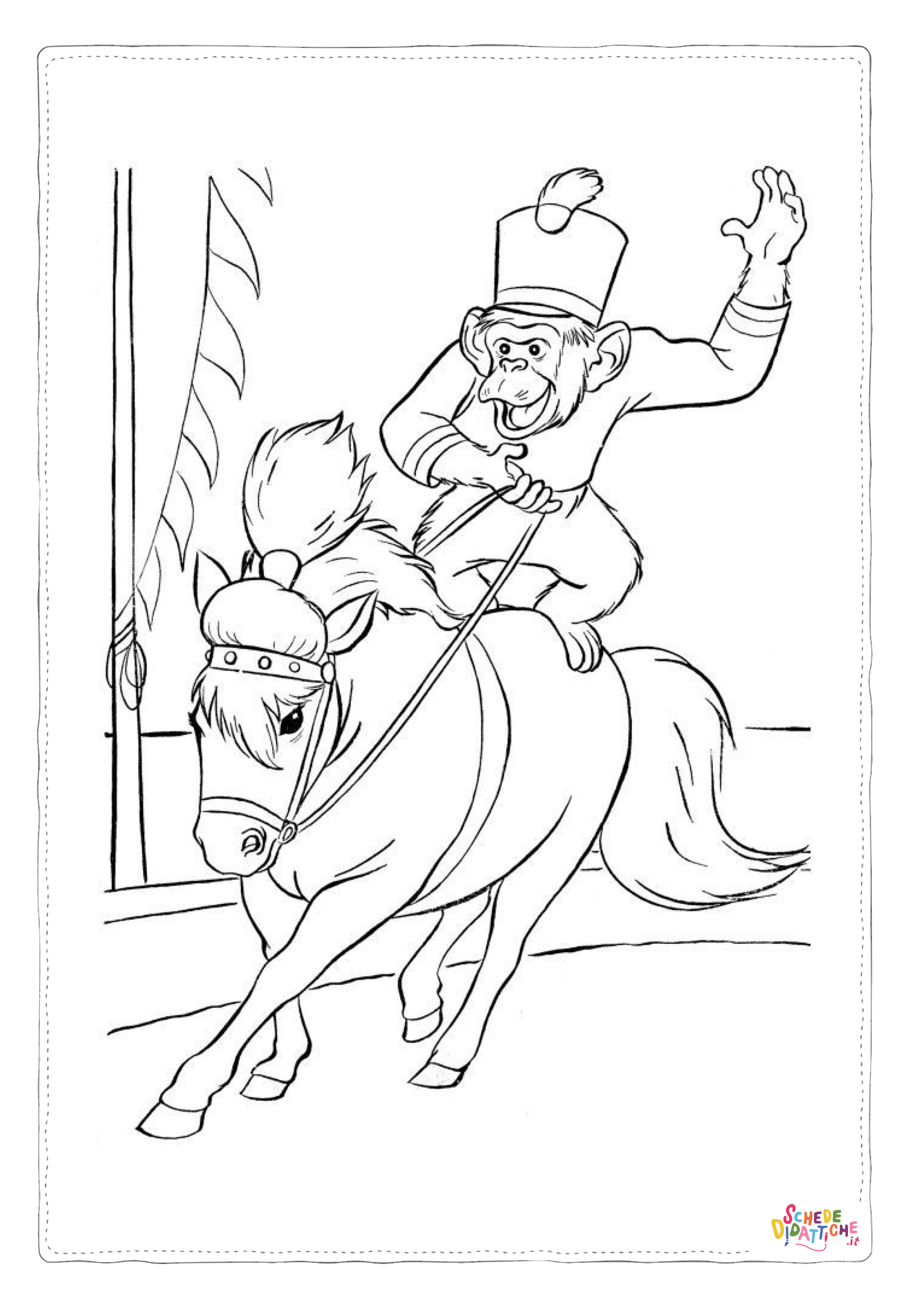 Disegno di circense da stampare e colorare 38