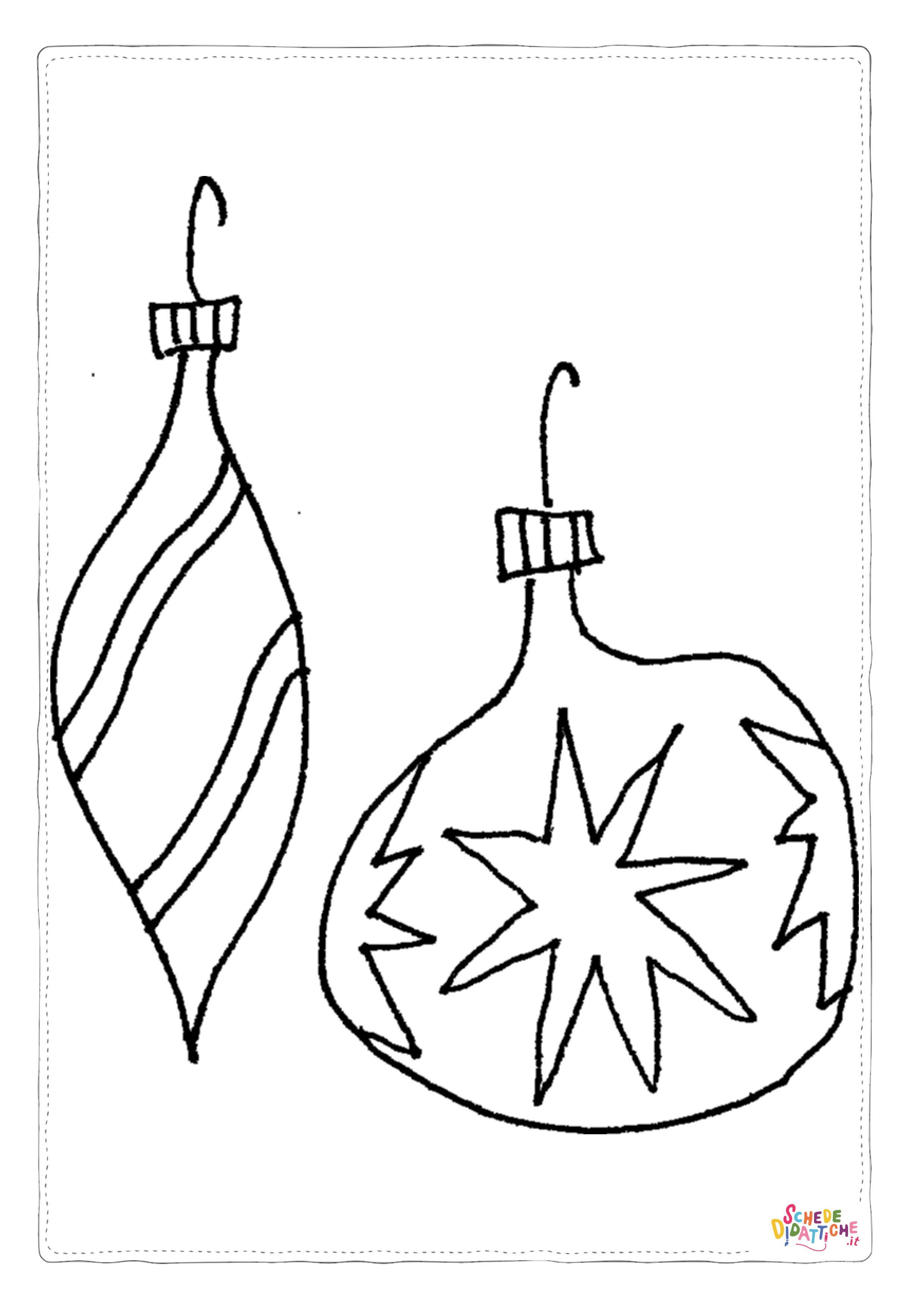 Disegno "Disegno di palla di Natale da stampare e colorare 7" Disegno di palla di Natale da stampare e colorare 7