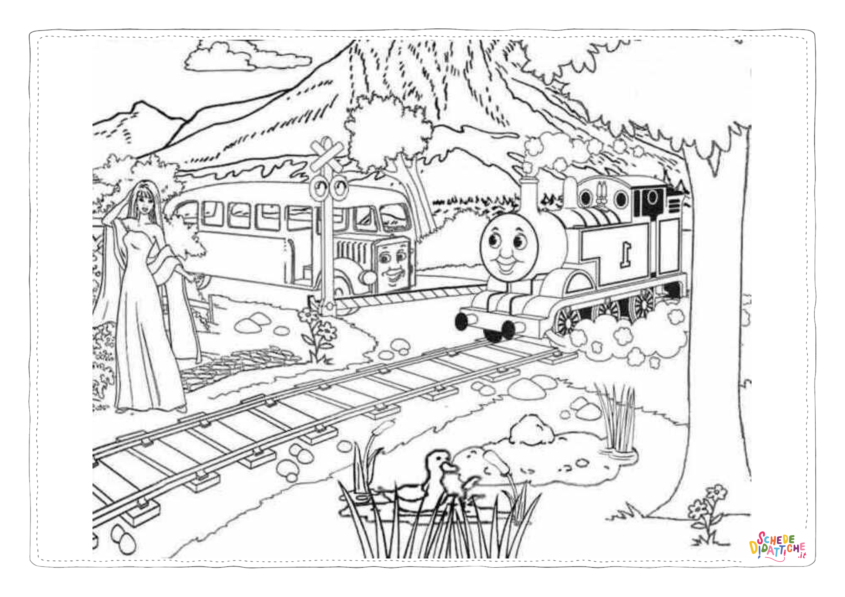 Disegno "Disegno di Trenino Thomas da stampare e colorare 105" Disegno di Trenino Thomas da stampare e colorare 105
