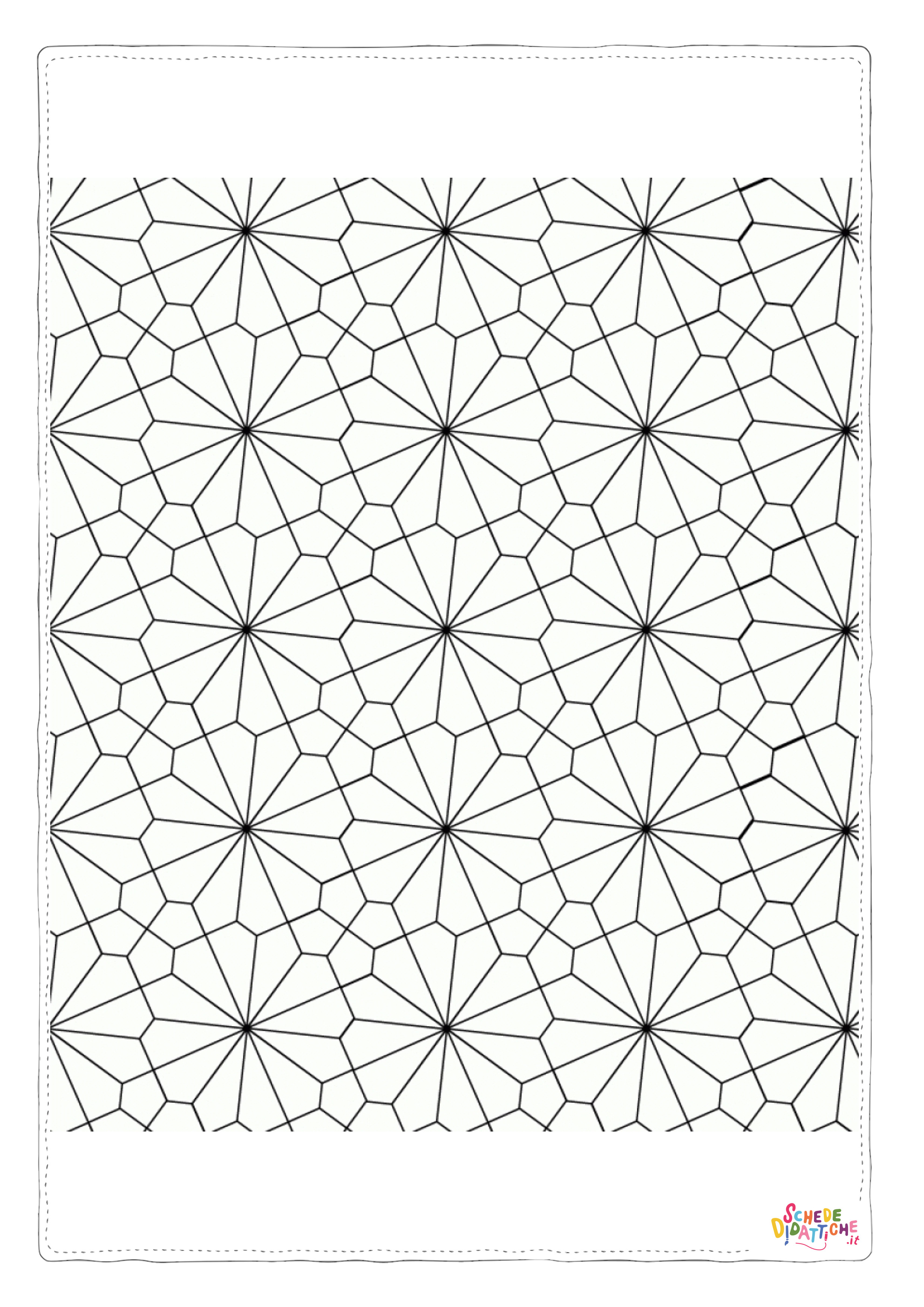 Disegno di mandala da stampare e colorare 1131