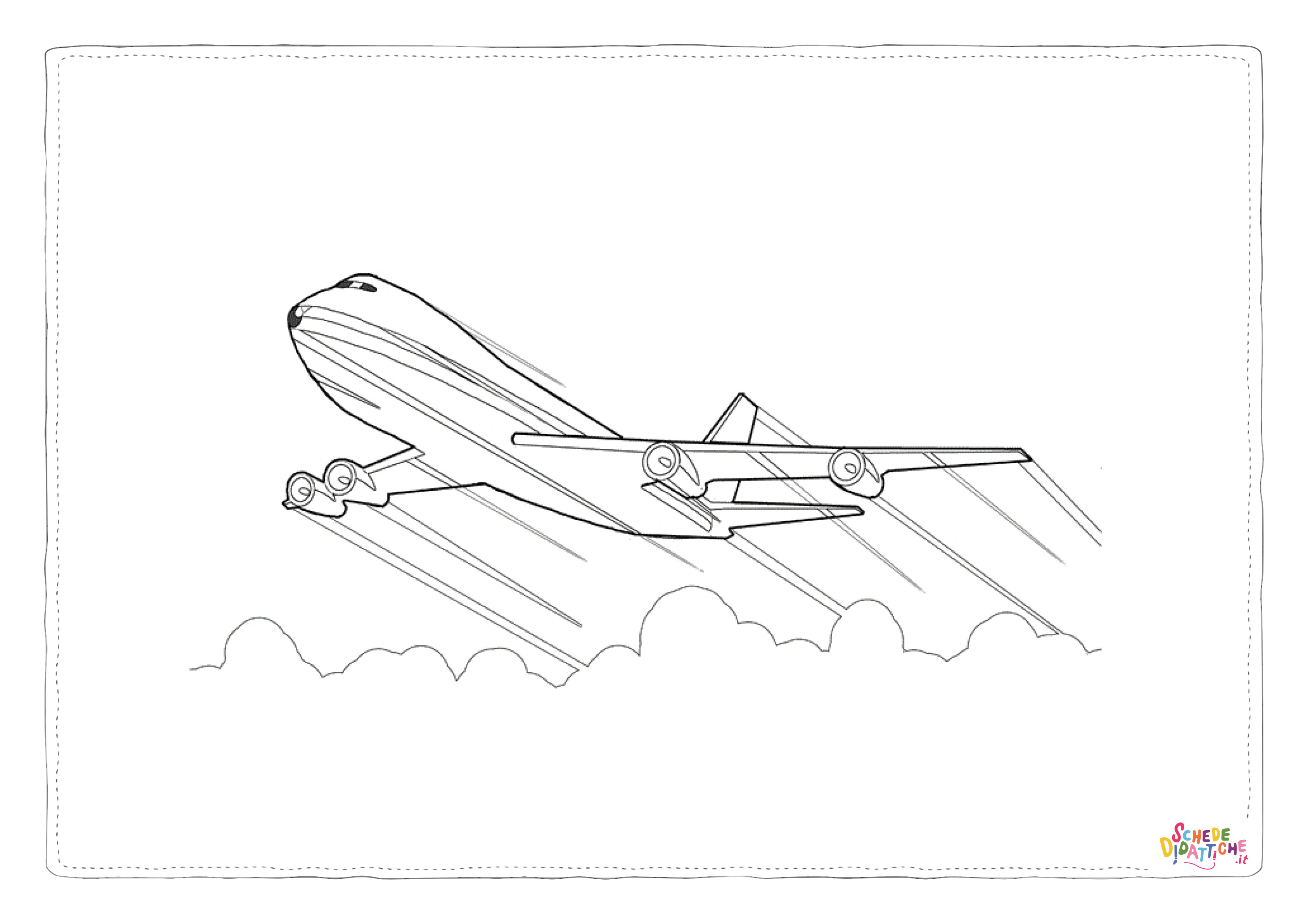 Disegno "Disegno di aereo da stampare e colorare 48" Disegno di aereo da stampare e colorare 48