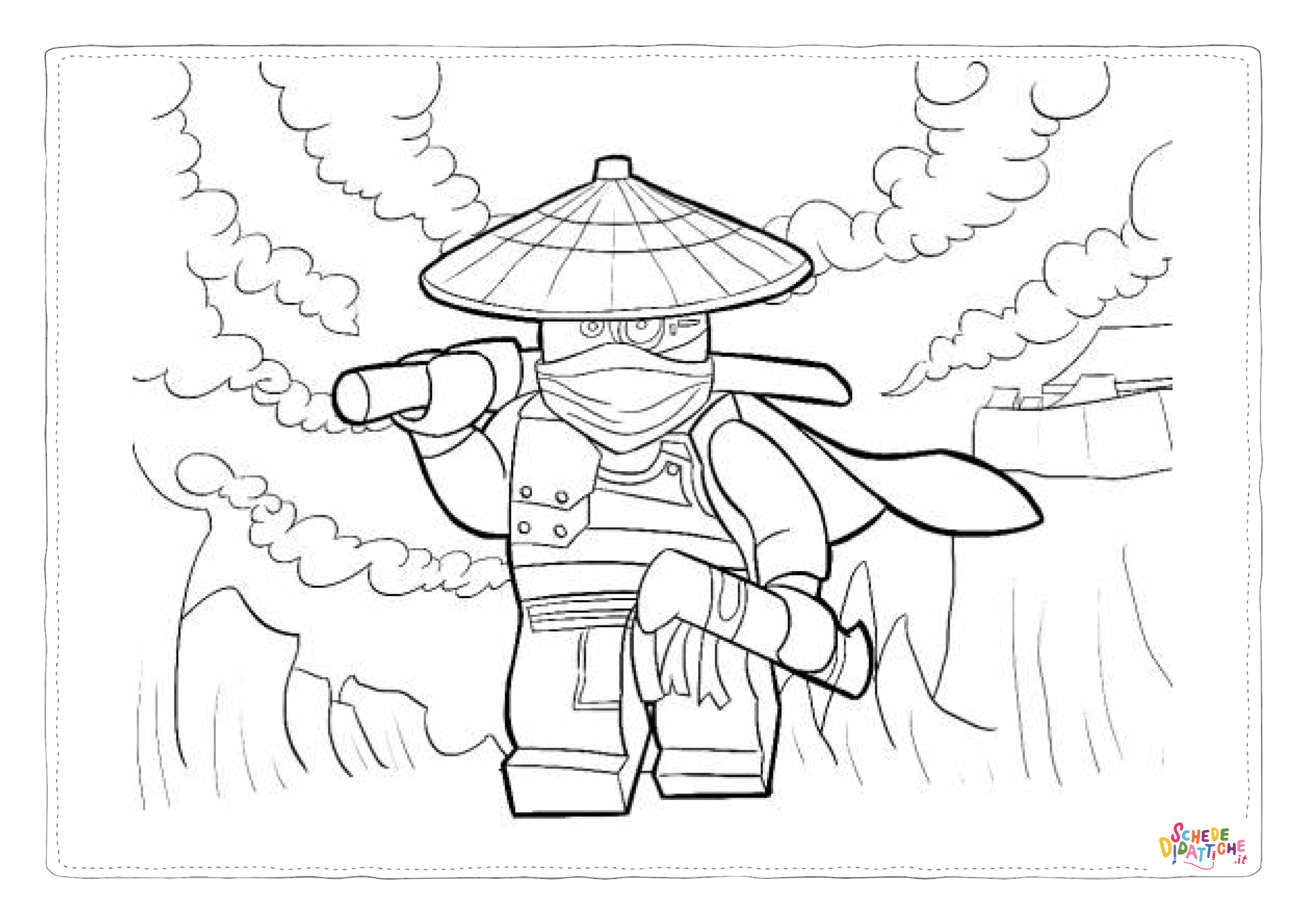 Disegno "Disegno di Ninja Go da stampare e colorare 9" Disegno di Ninja Go da stampare e colorare 9