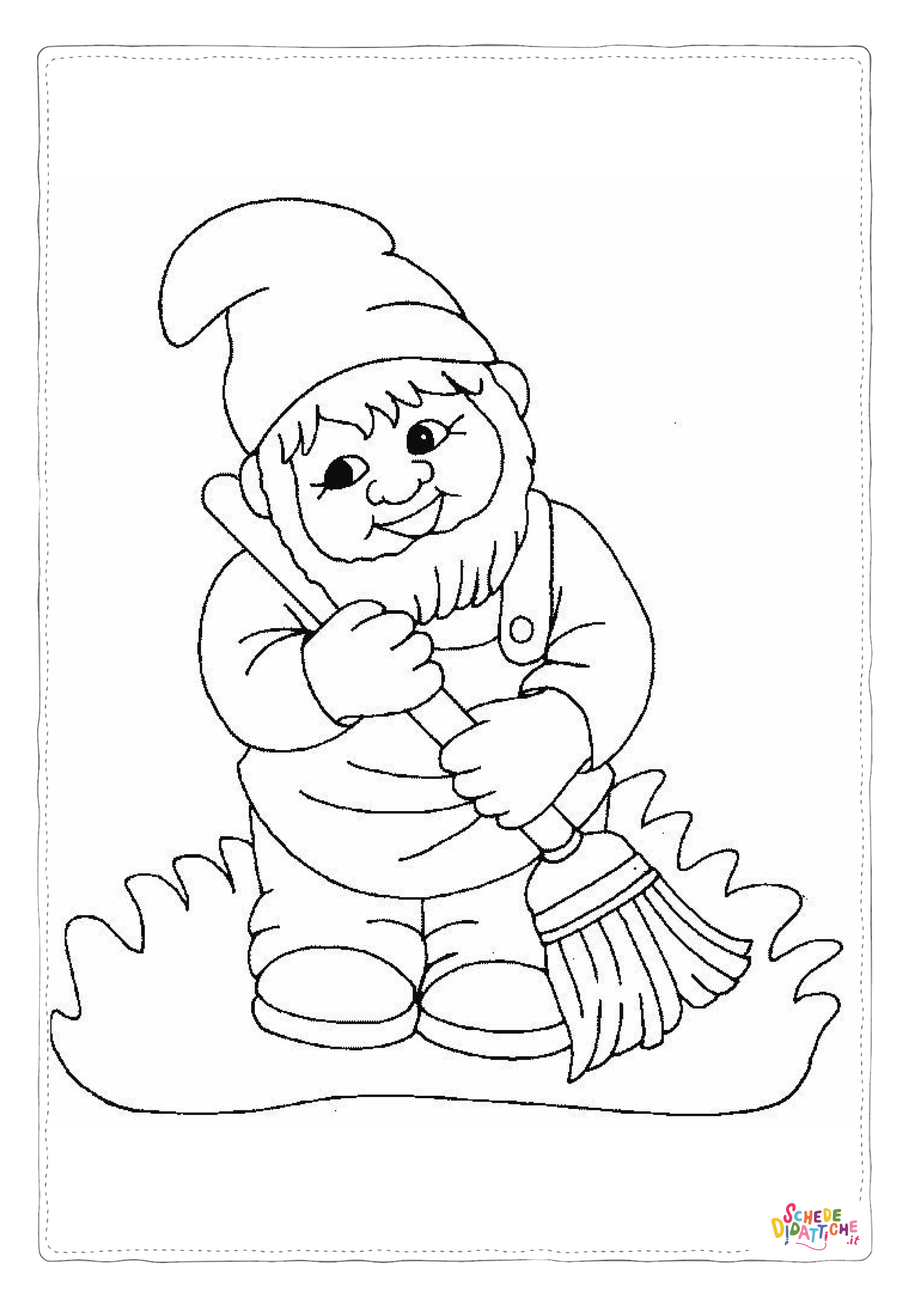 Disegno "Disegno di giardiniere da stampare e colorare 45" Disegno di giardiniere da stampare e colorare 45