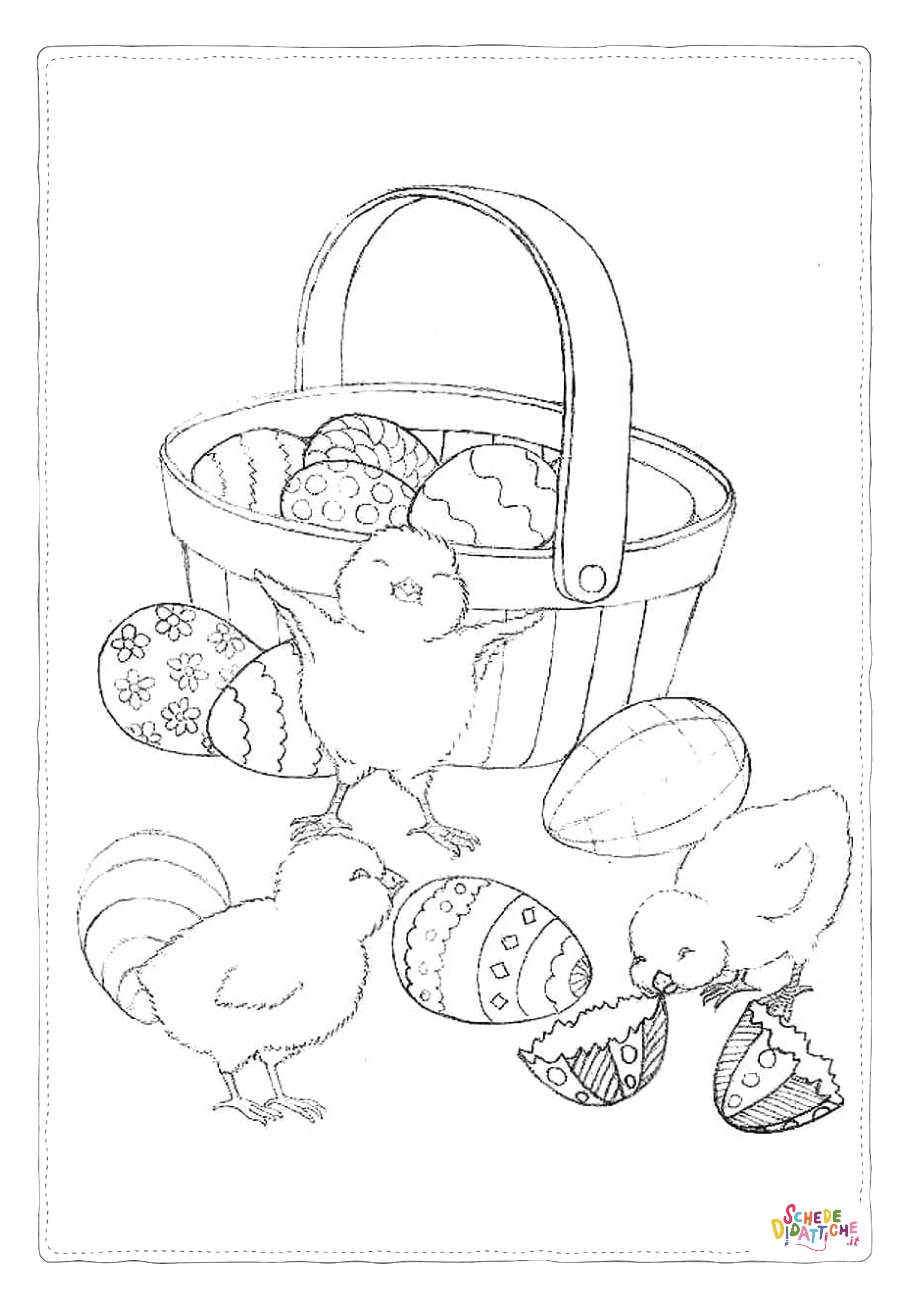Disegno "Disegno di uovo di Pasqua da stampare e colorare 121" Disegno di uovo di Pasqua da stampare e colorare 121