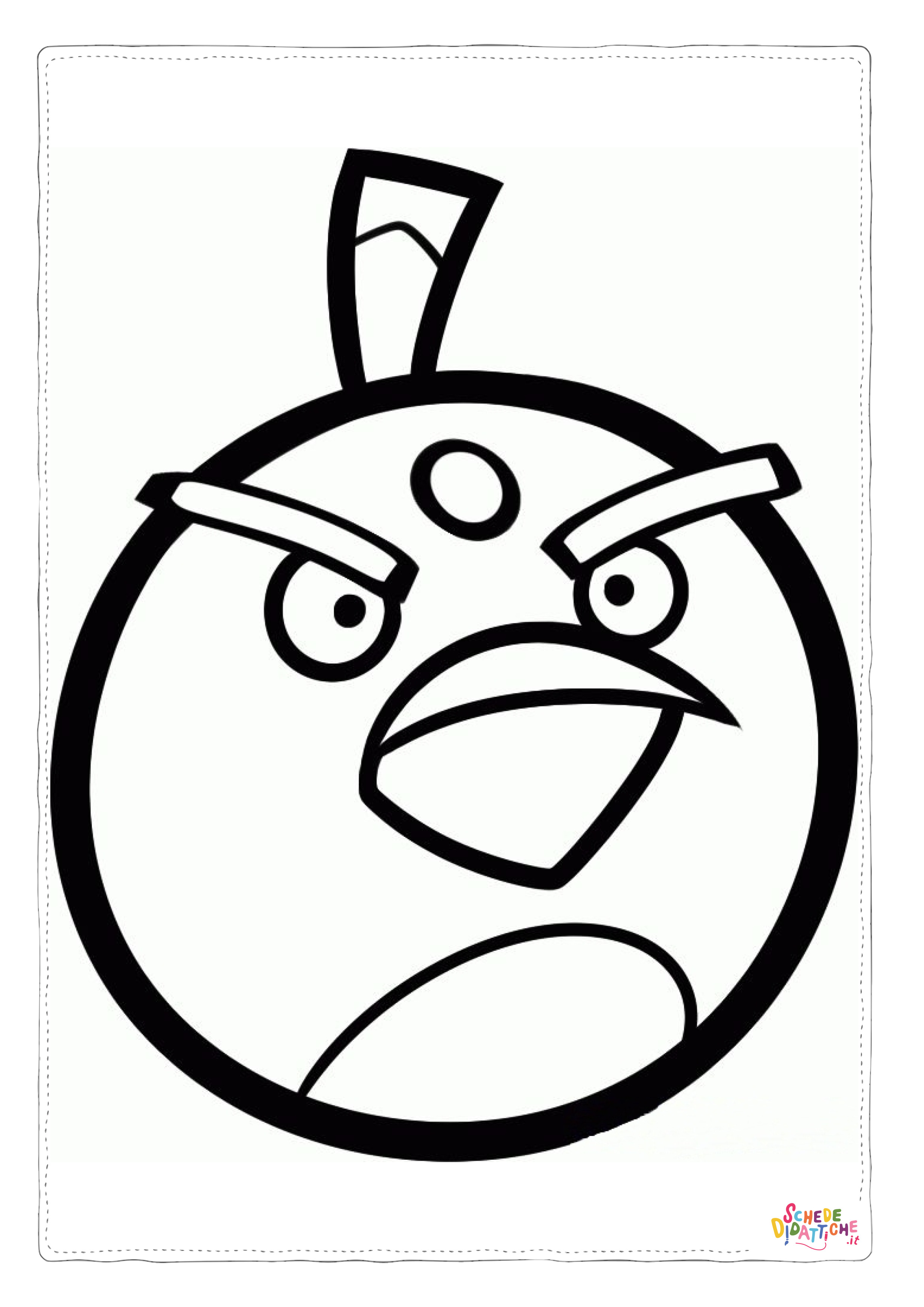 Disegno "Disegno di Angry birds da stampare e colorare 2" Disegno di Angry birds da stampare e colorare 2