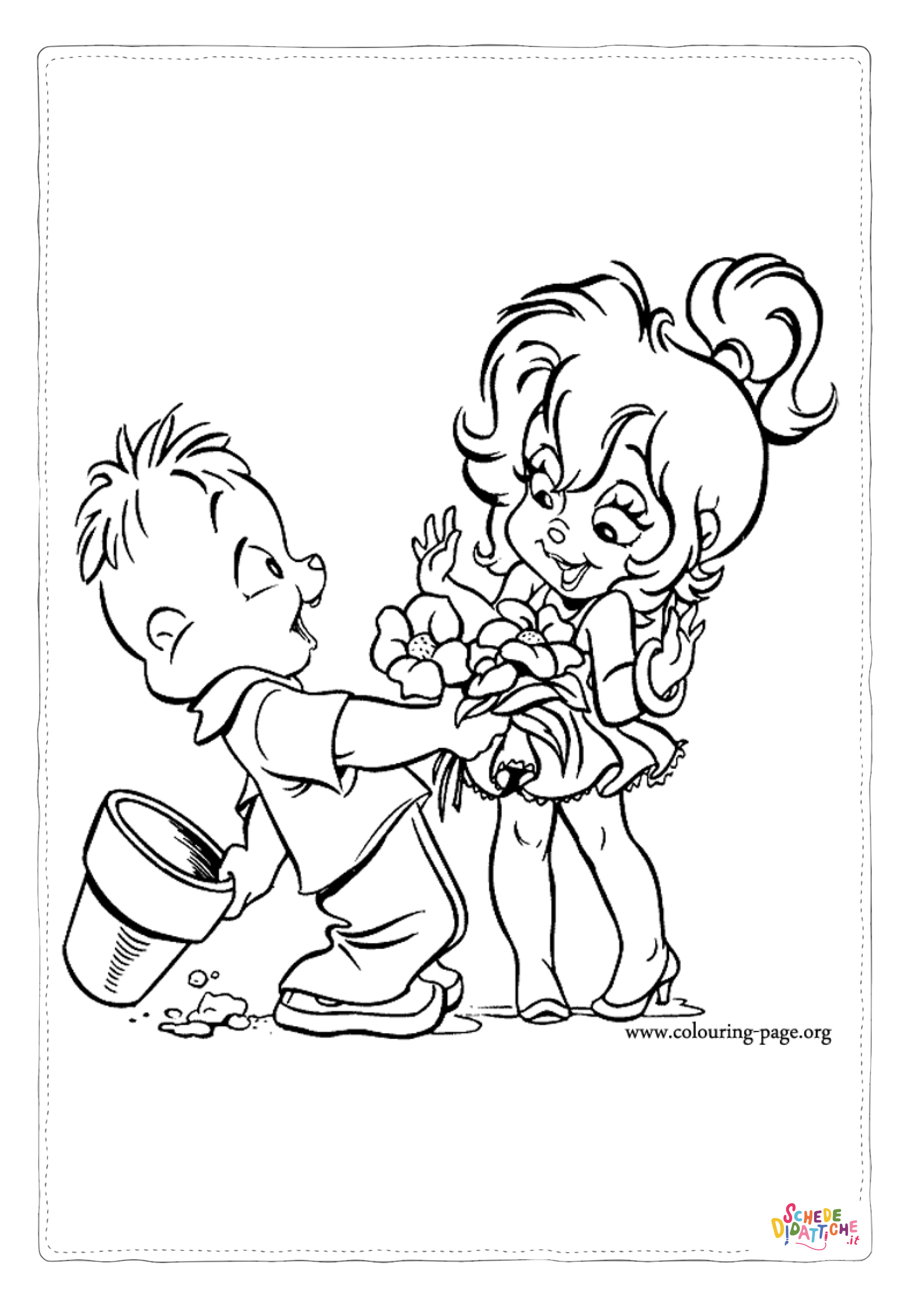 Disegno di Alvin da stampare e colorare 4