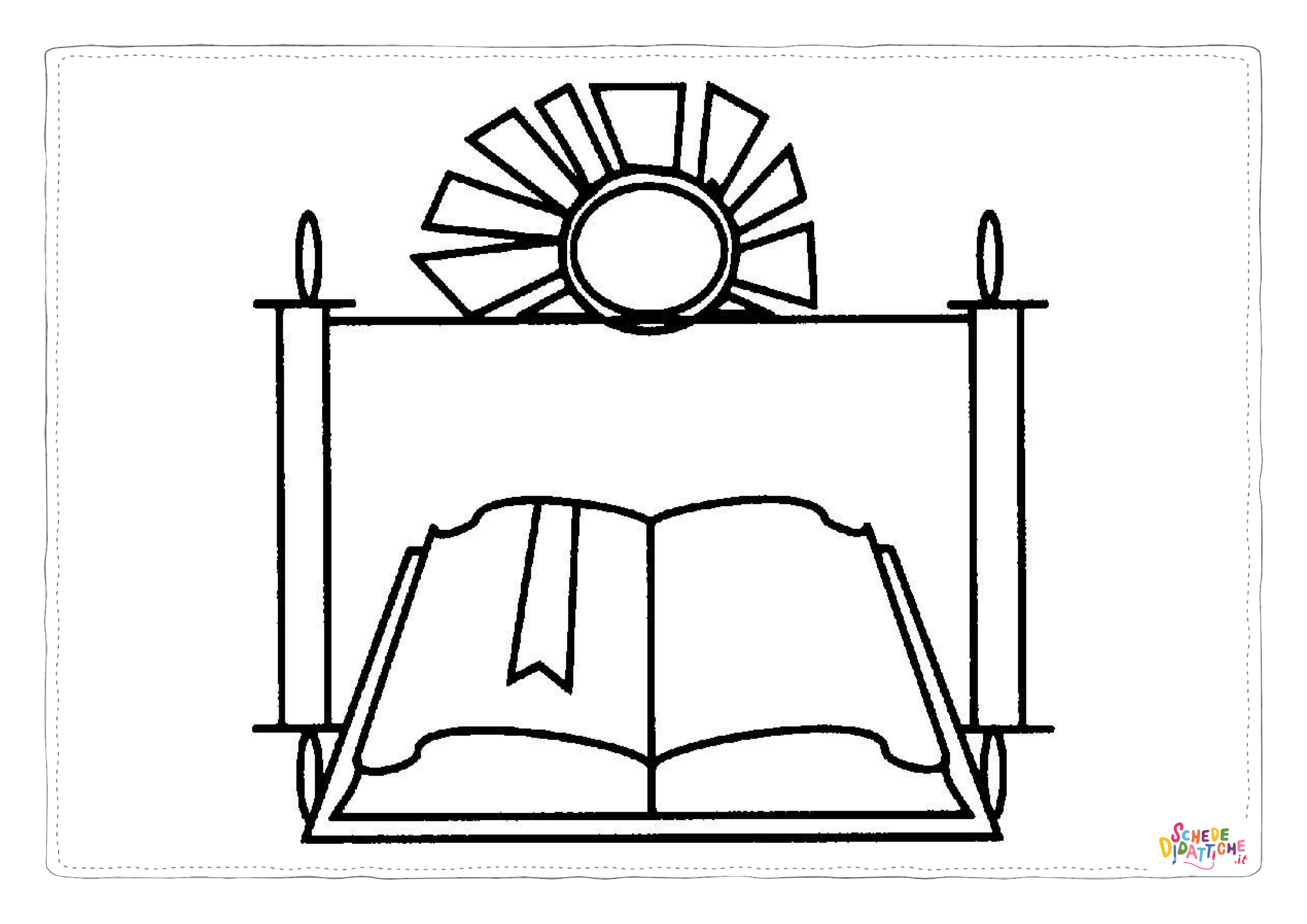 Disegno di Ebraismo da stampare e colorare 12