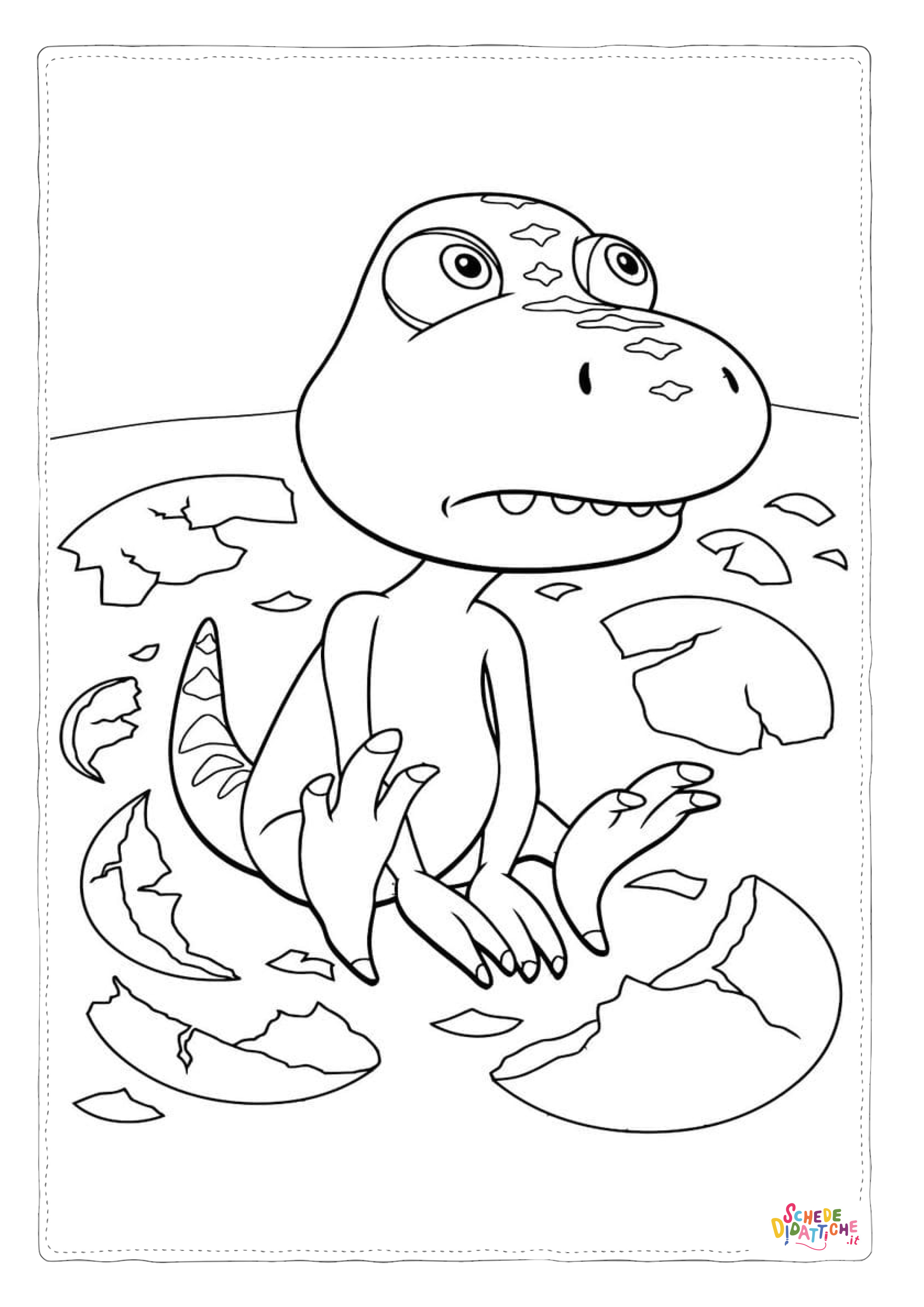 Disegno "Disegno di Tirannosauro da stampare e colorare 36" Disegno di Tirannosauro da stampare e colorare 36