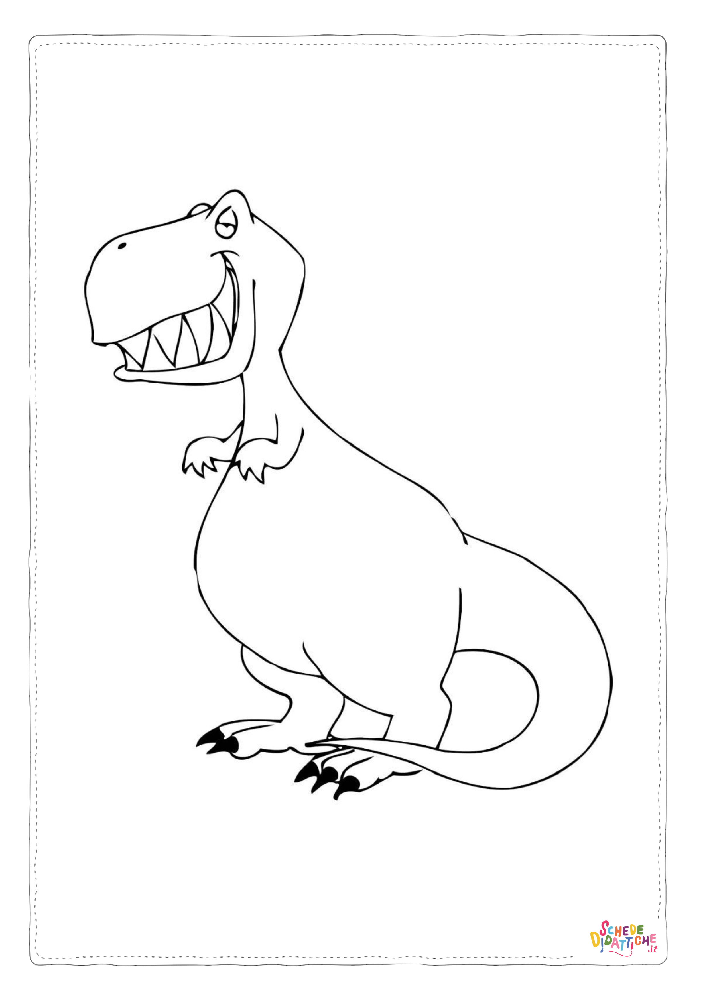 Disegno di Tirannosauro da stampare e colorare 91