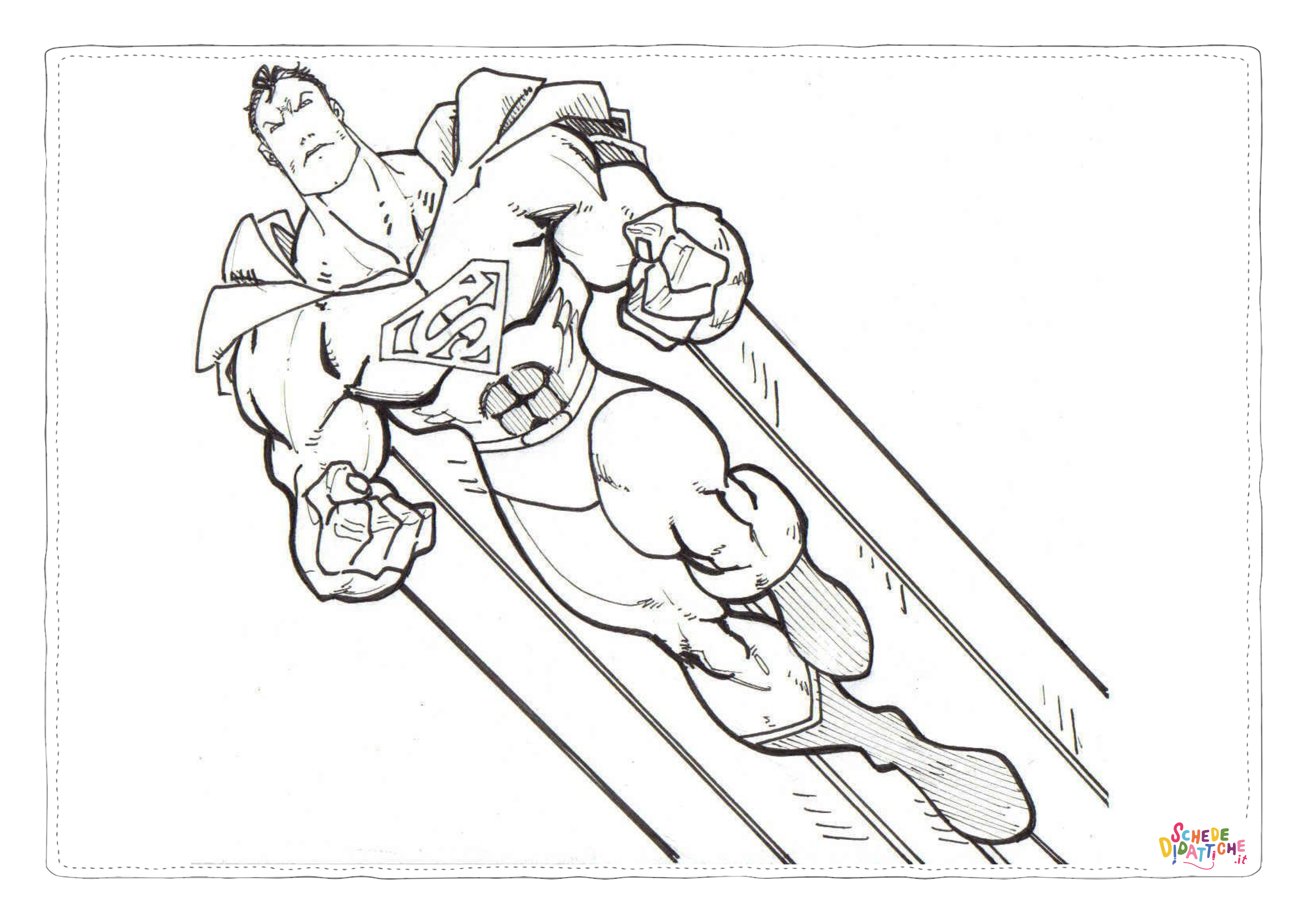Disegno di Superman da stampare e colorare 50