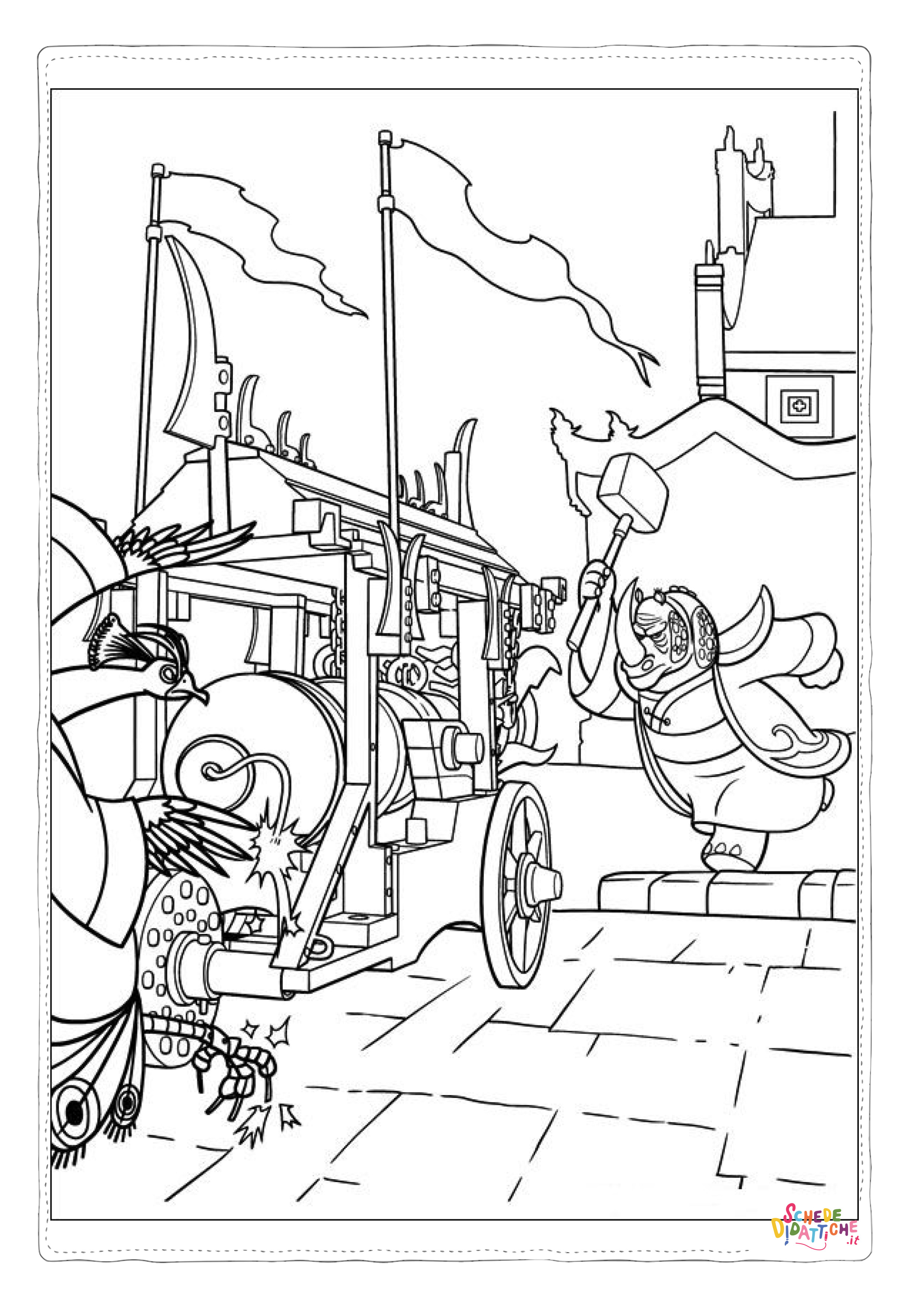 Disegno di Kung Fu Panda da stampare e colorare 15