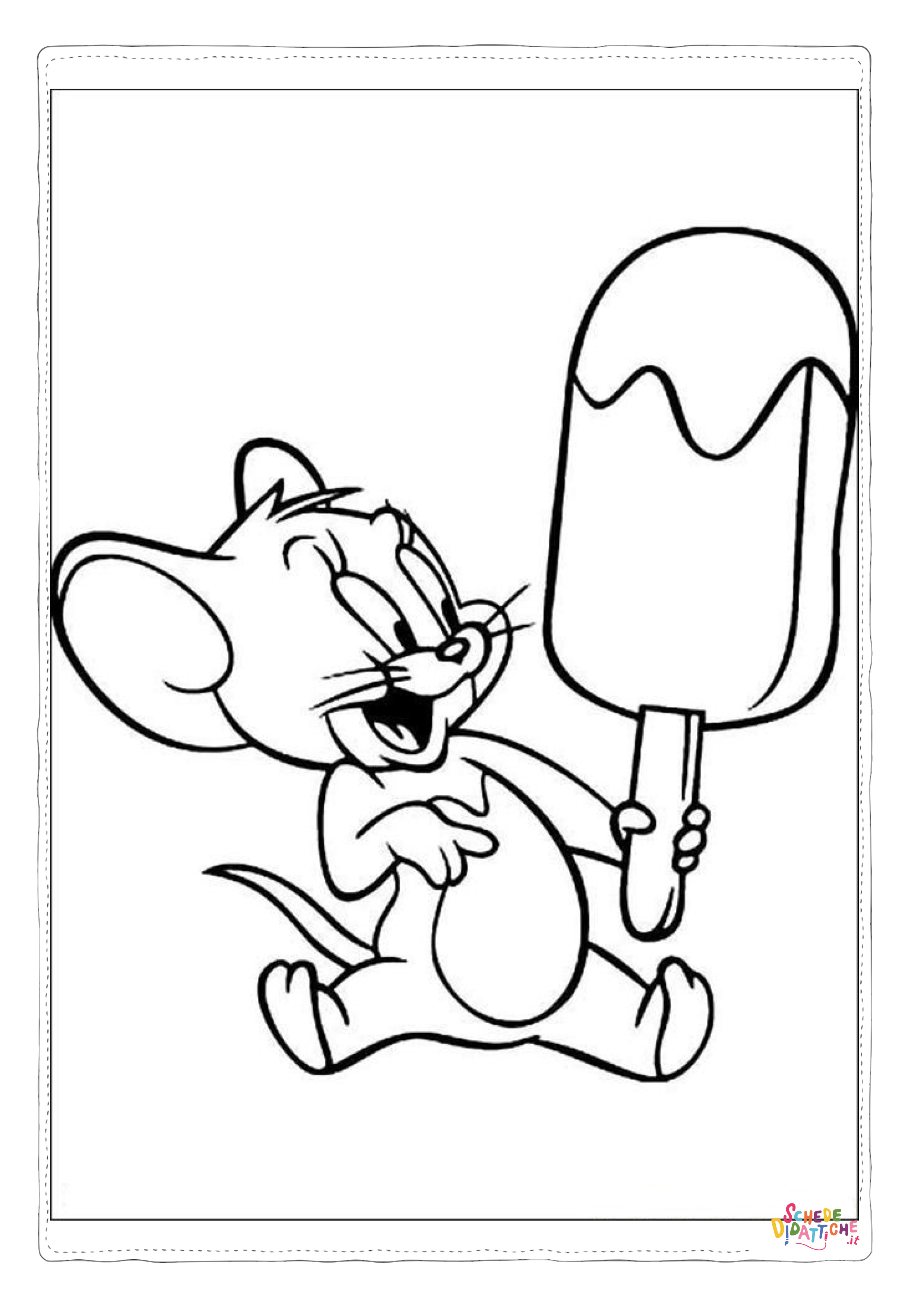 Disegno di Tom e Jerry da stampare e colorare 42