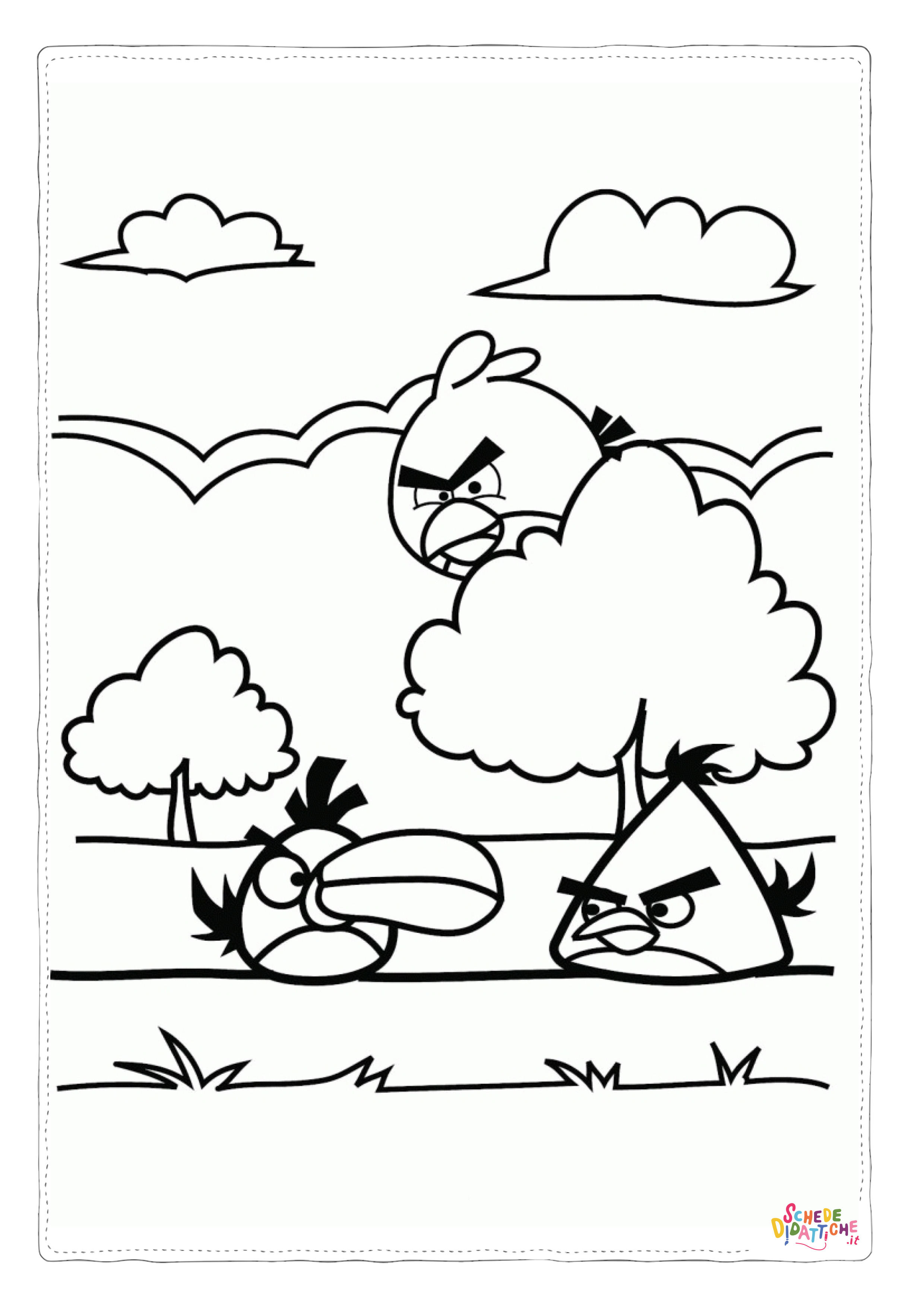 Disegno "Disegno di Angry birds da stampare e colorare 41" Disegno di Angry birds da stampare e colorare 41