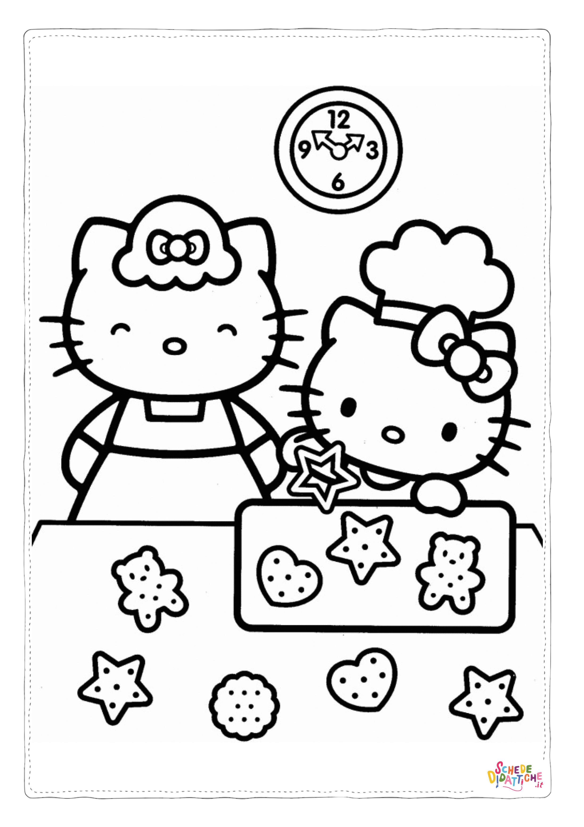 Disegno "Disegno di Hello Kitty da stampare e colorare 90" Disegno di Hello Kitty da stampare e colorare 90